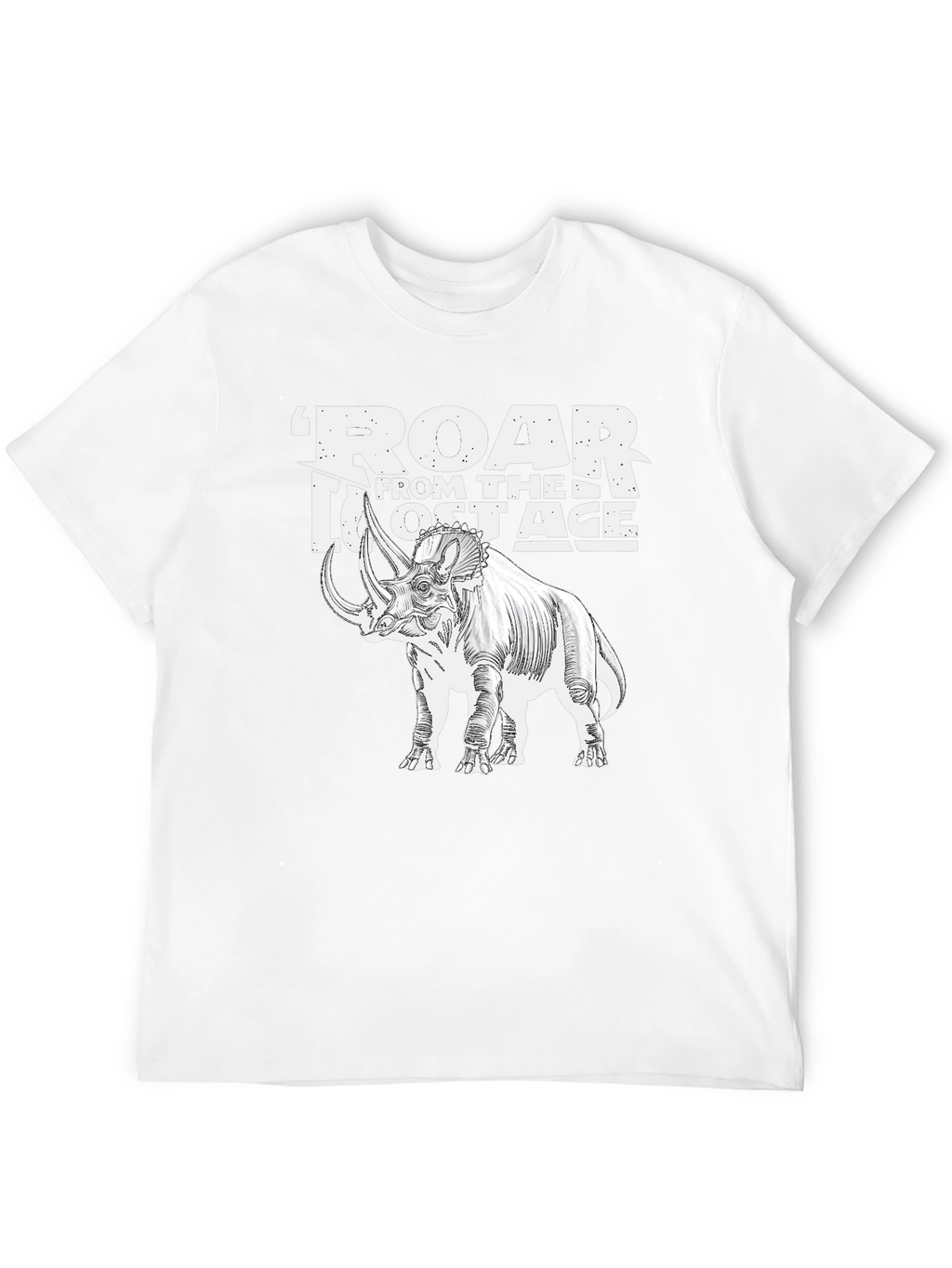 Roar From The Lost Age Triceratops Graphic T-Shirt