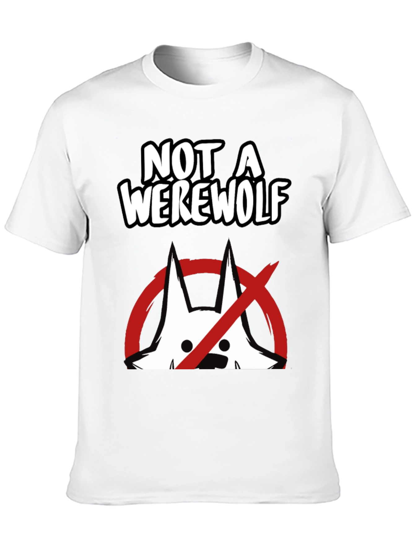 Not A Werewolf Graphic Tee - Funny Mens T-Shirt