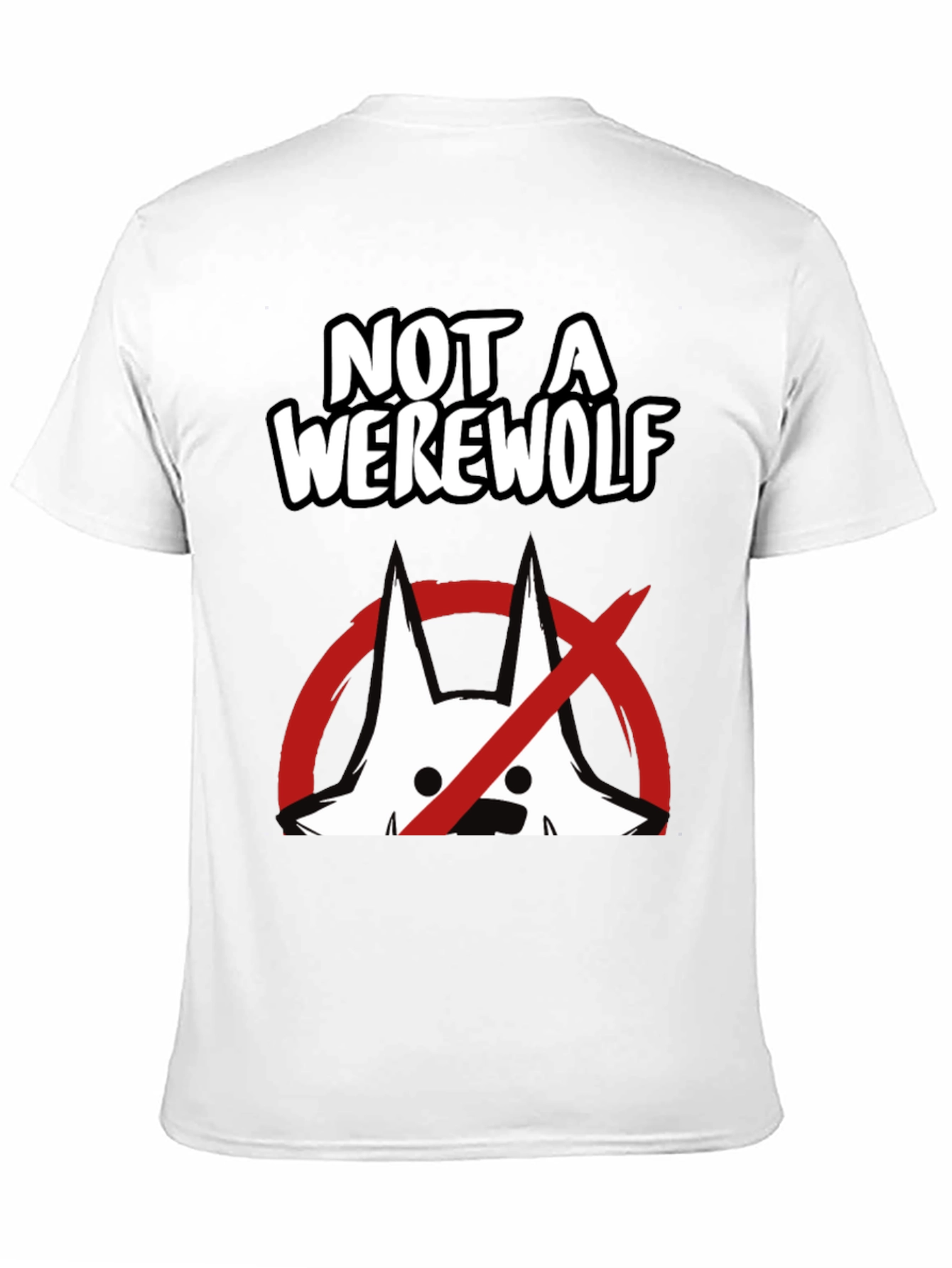 Not A Werewolf Graphic Tee - Funny Mens T-Shirt