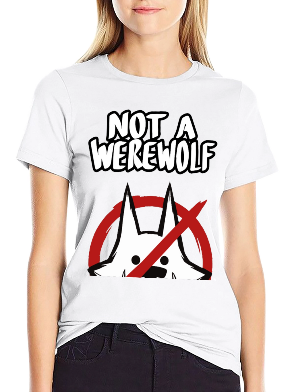 Not A Werewolf Graphic Tee - Funny Mens T-Shirt