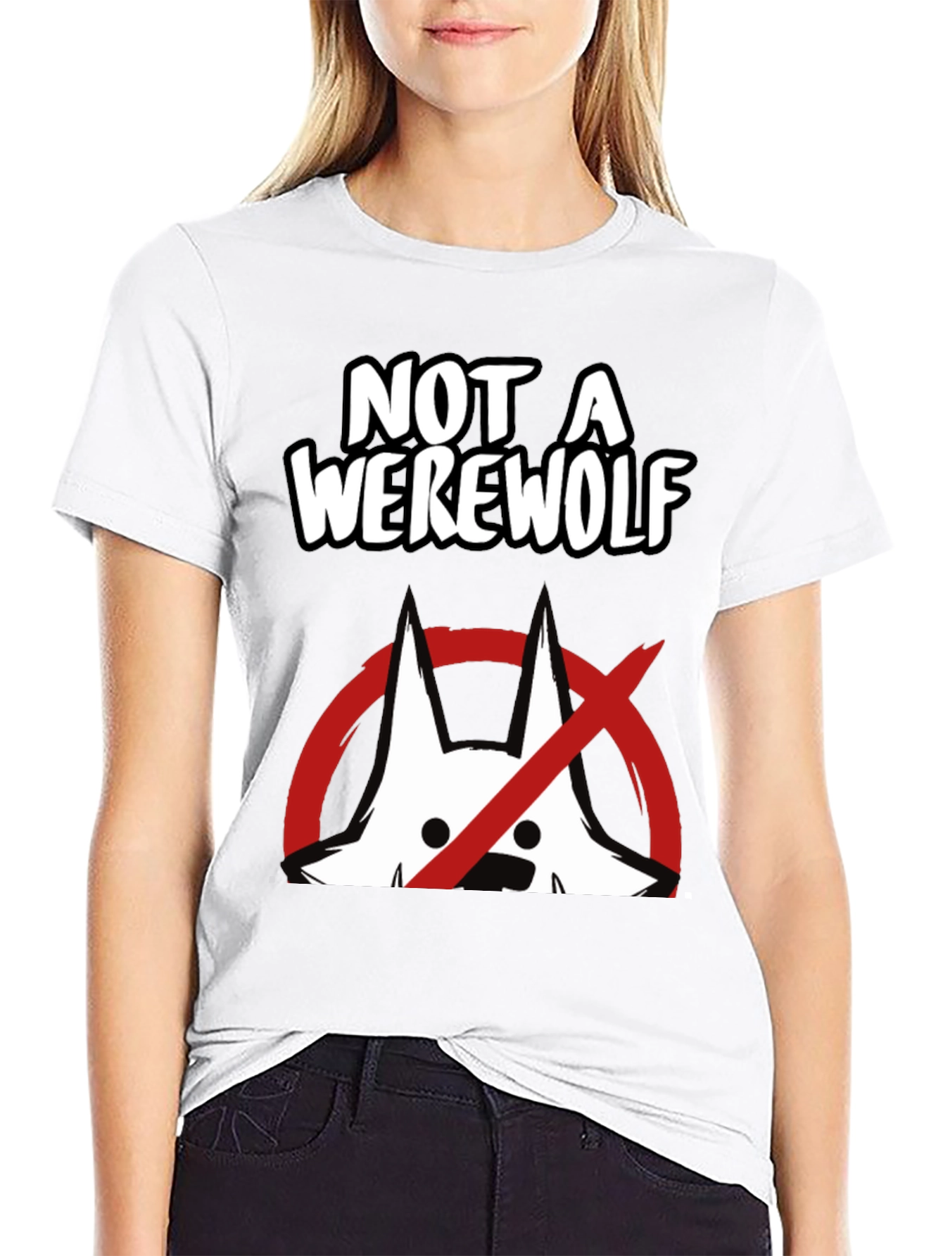 Not A Werewolf Graphic Tee - Funny Mens T-Shirt
