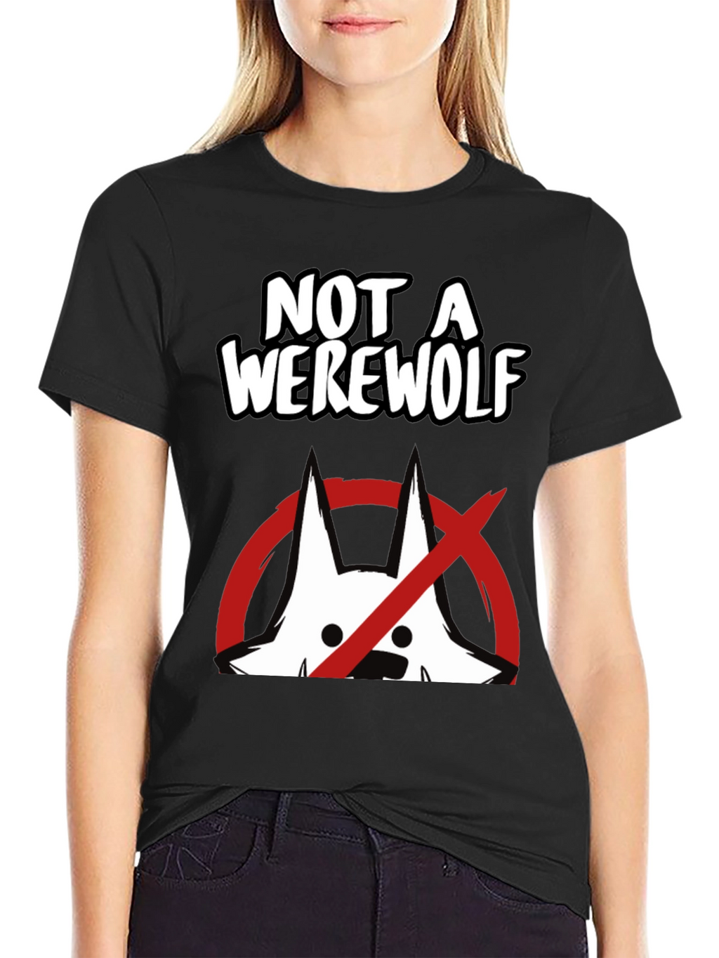 Not A Werewolf Graphic Tee - Funny Mens T-Shirt