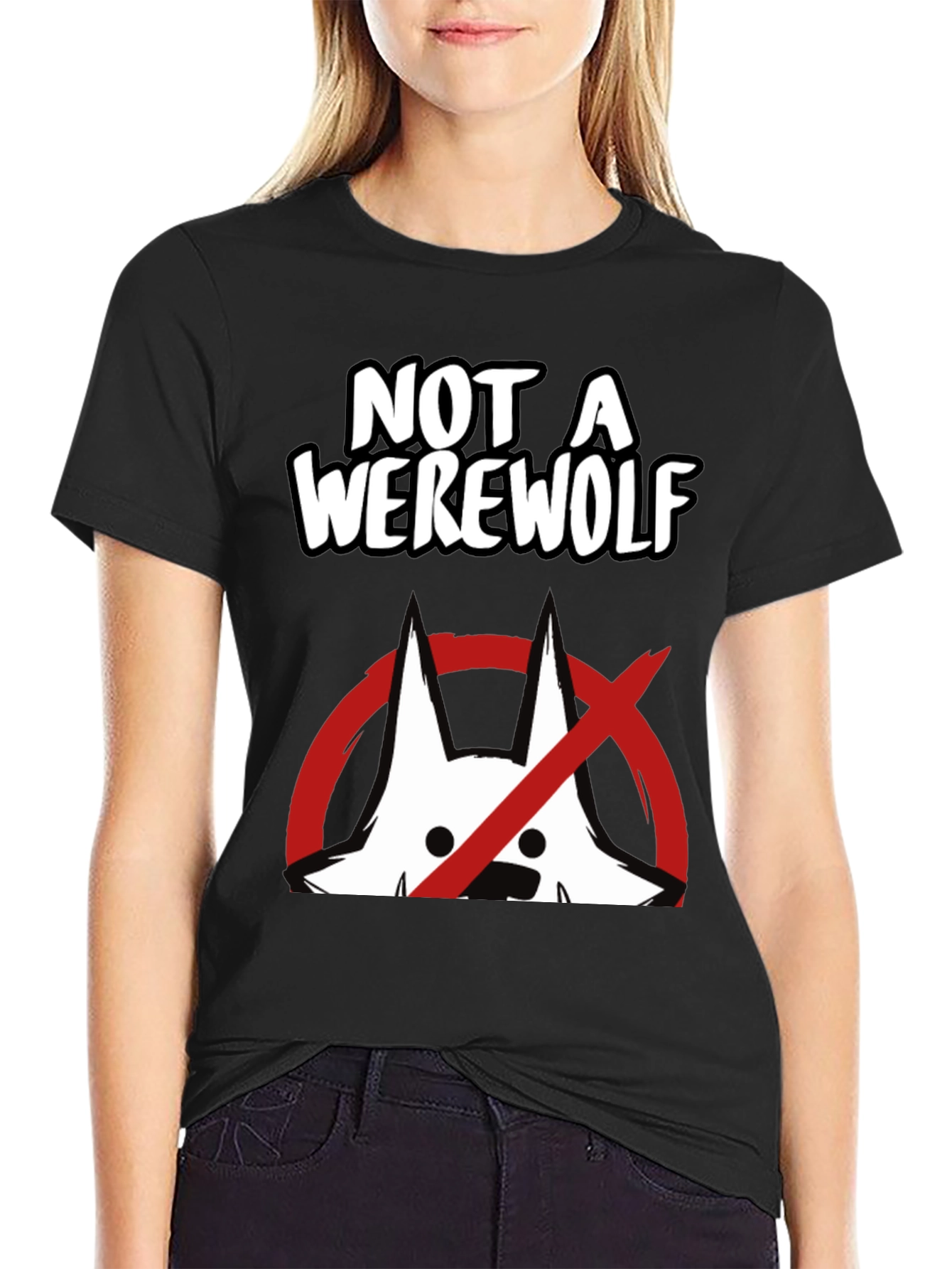 Not A Werewolf Graphic Tee - Funny Mens T-Shirt