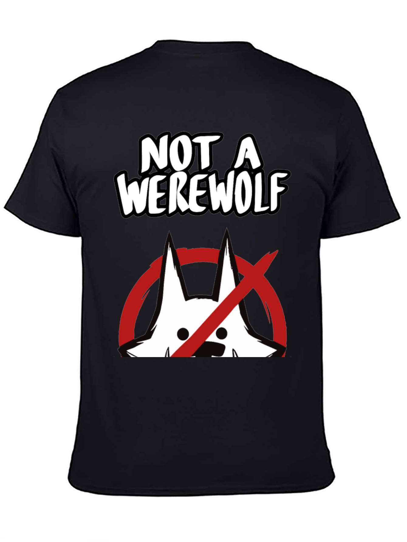 Not A Werewolf Graphic Tee - Funny Mens T-Shirt