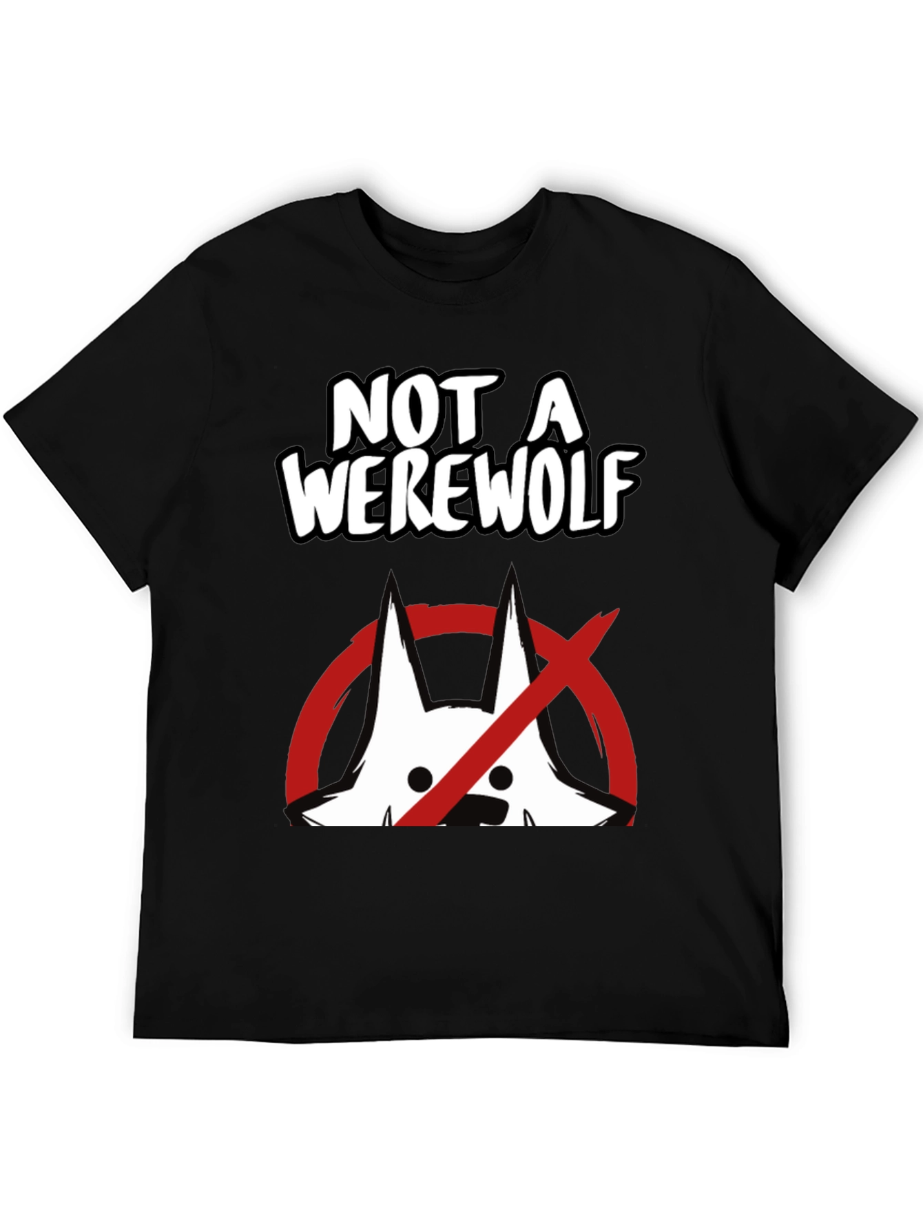 Not A Werewolf Graphic Tee - Funny Mens T-Shirt