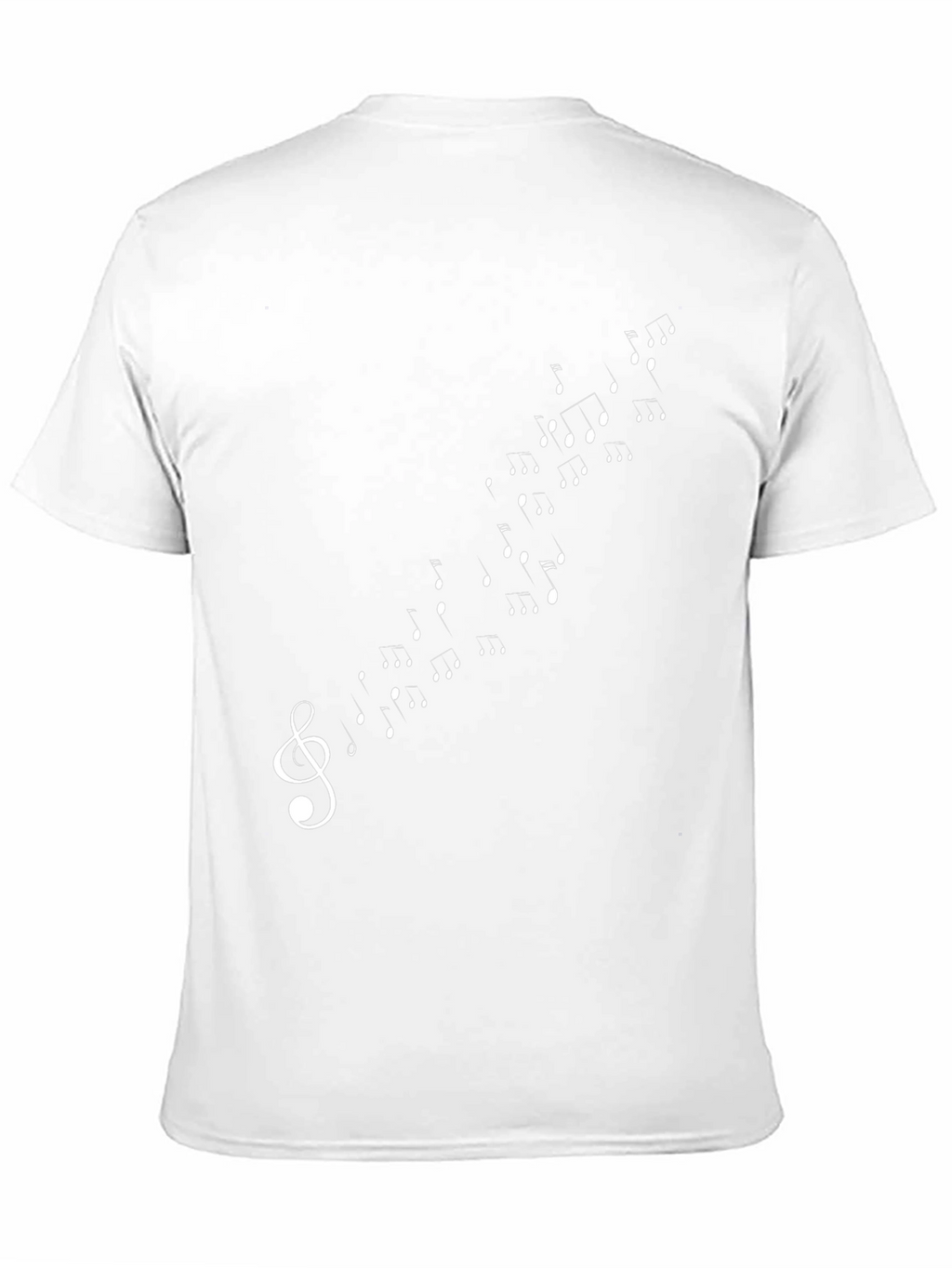 Musical Note Treble Clef Black T-Shirt
