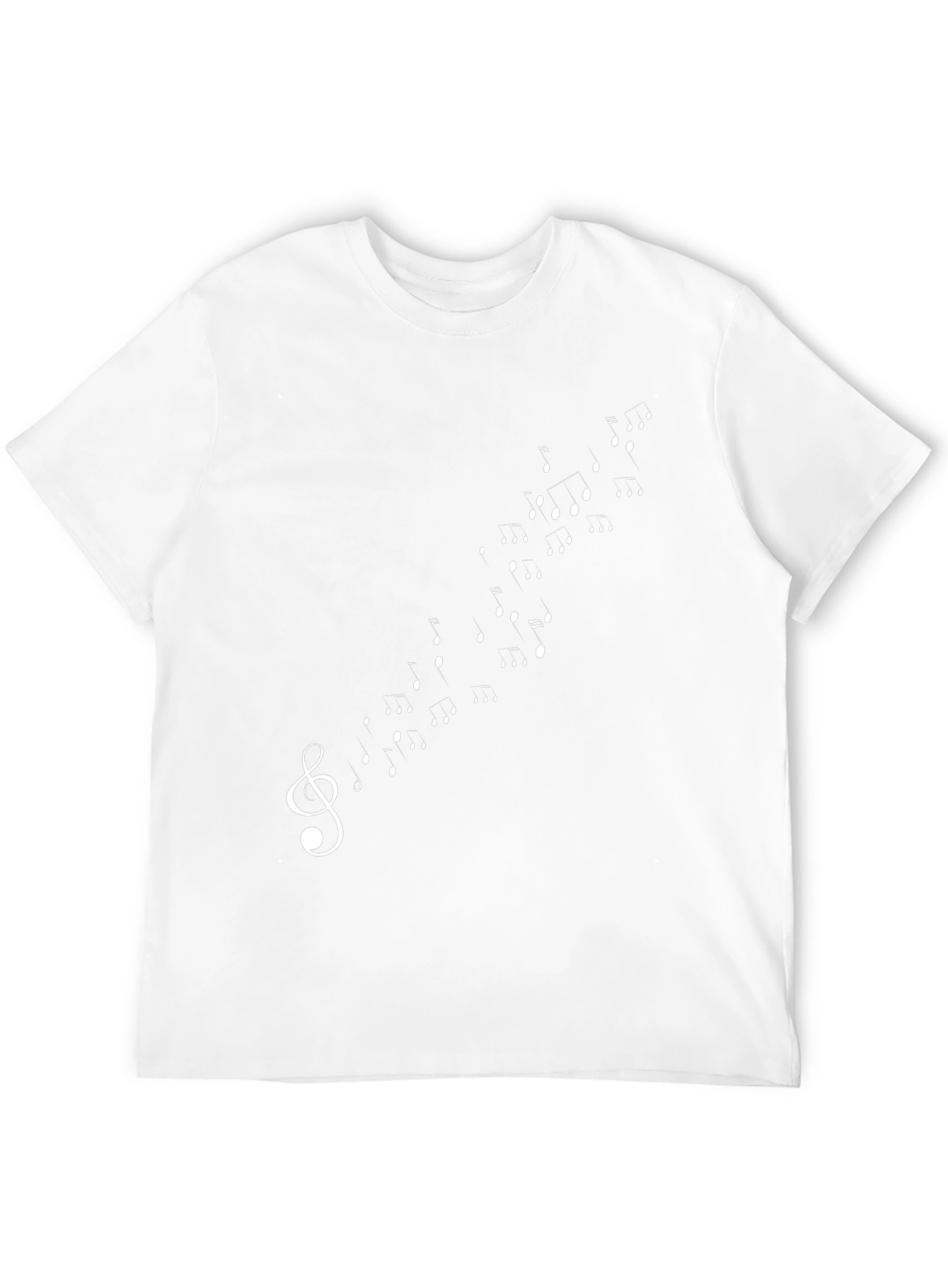Musical Note Treble Clef Black T-Shirt