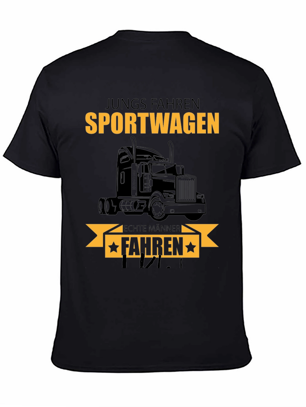 Truck Driver T-Shirt: Sportwagen Echte Manner Fahren