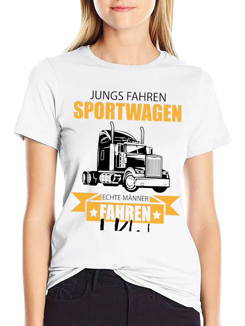Truck Driver T-Shirt: Sportwagen Echte Manner Fahren