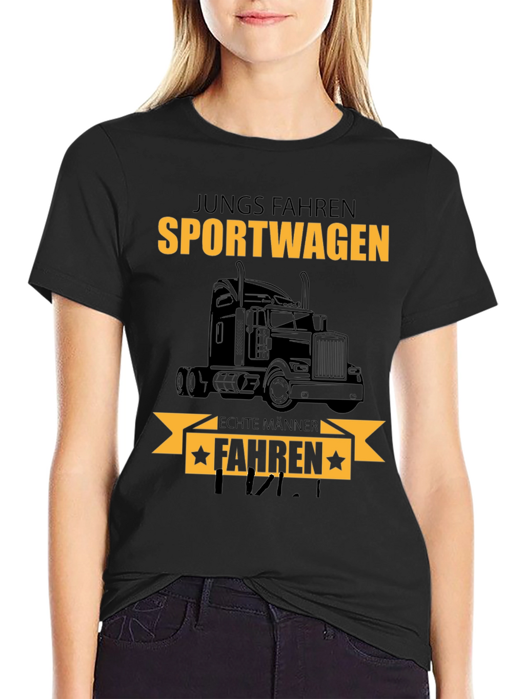 Truck Driver T-Shirt: Sportwagen Echte Manner Fahren