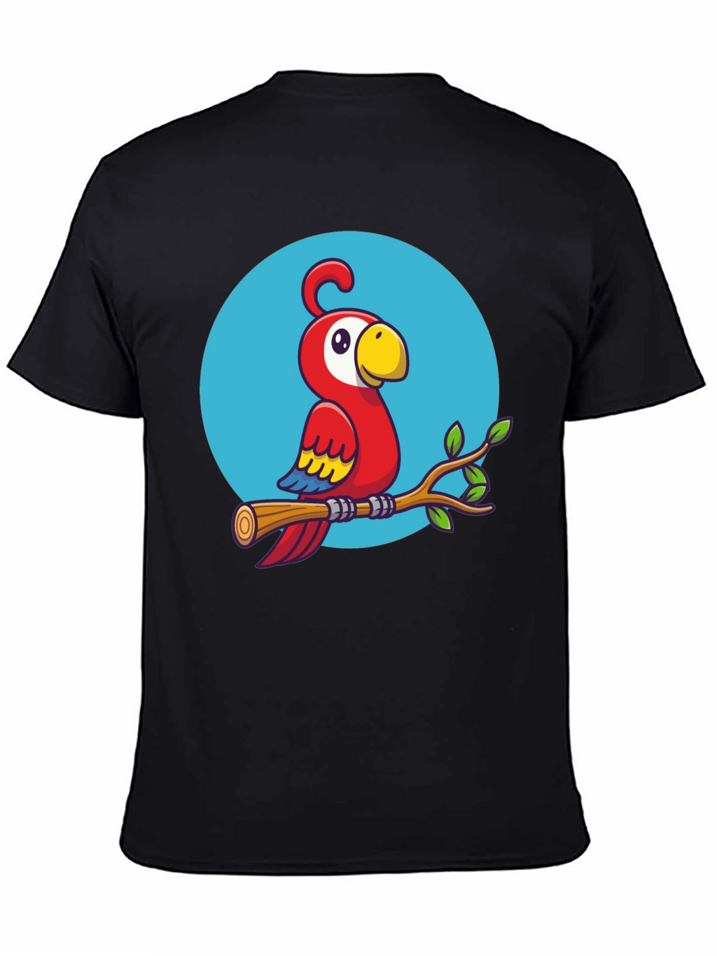 Cartoon Parrot T-Shirt - Quirky Graphic Tee