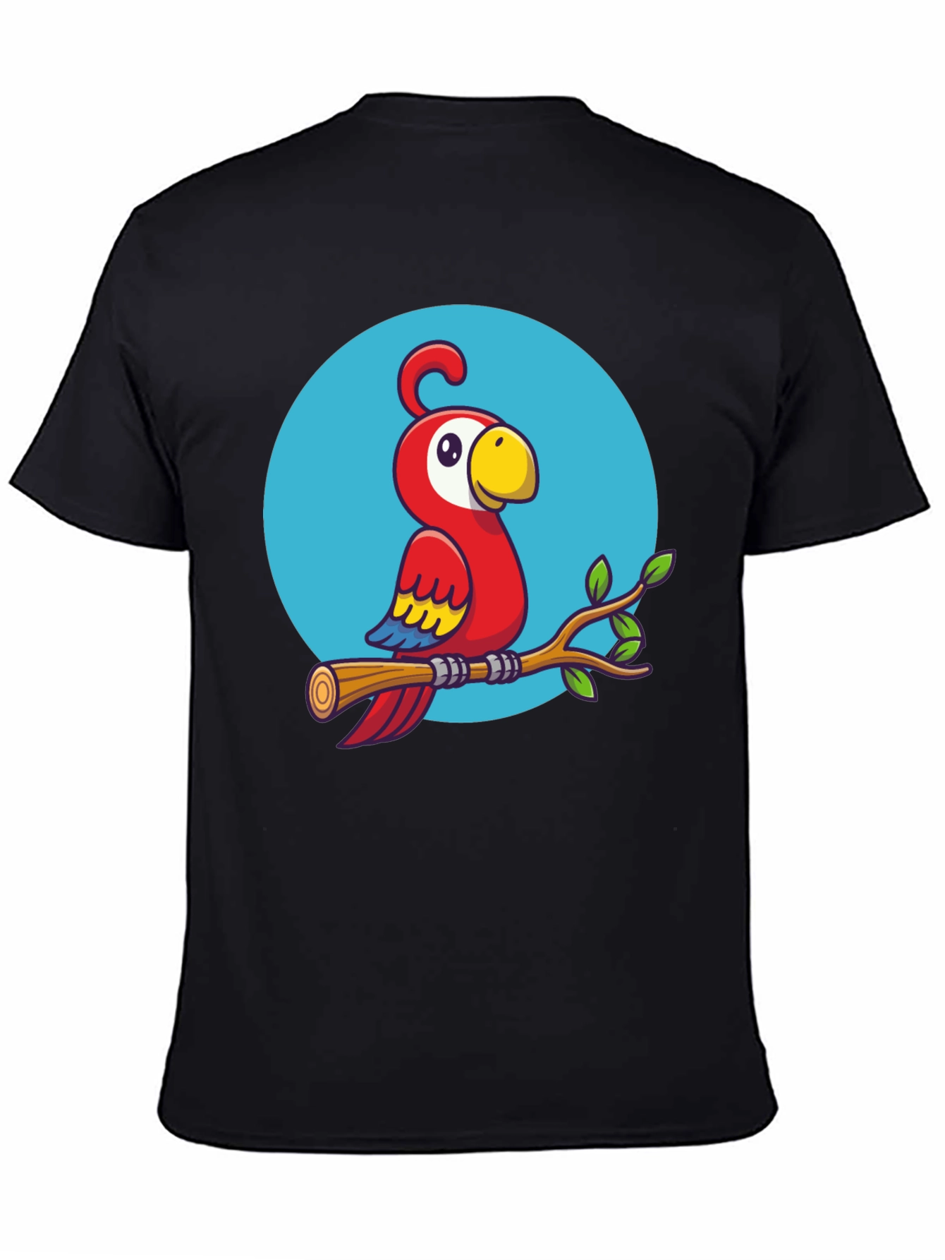 Cartoon Parrot T-Shirt - Quirky Graphic Tee