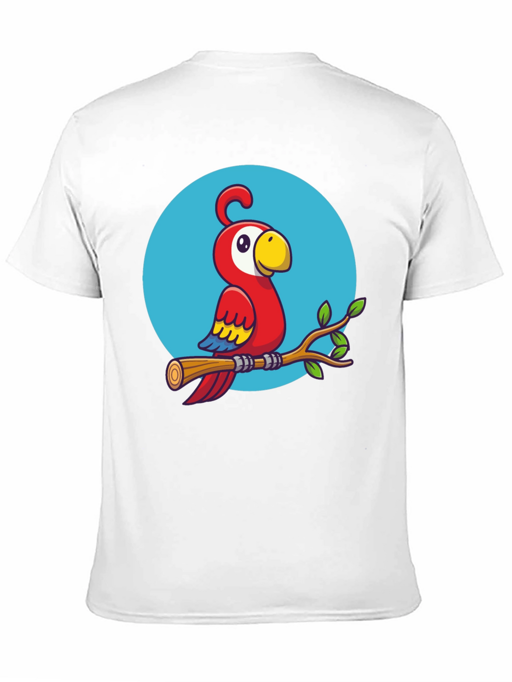Cartoon Parrot T-Shirt - Quirky Graphic Tee