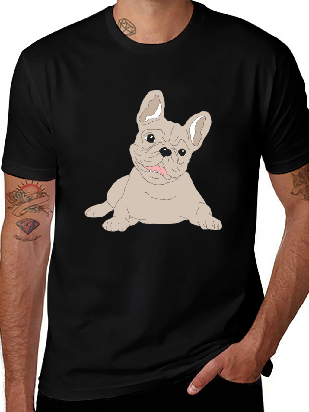 Bulldog Graphic Tee - Casual Style