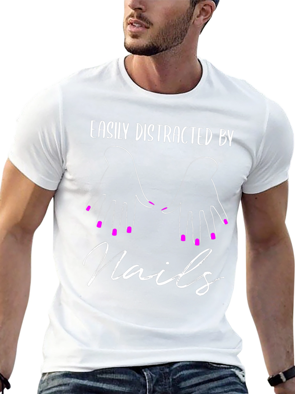 Easily Distracted by Nails T-Shirt