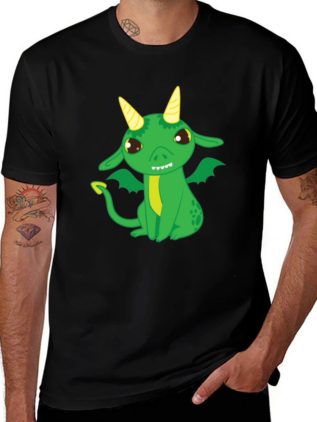 Dragon Graphic T-Shirt - Cute Cartoon Design