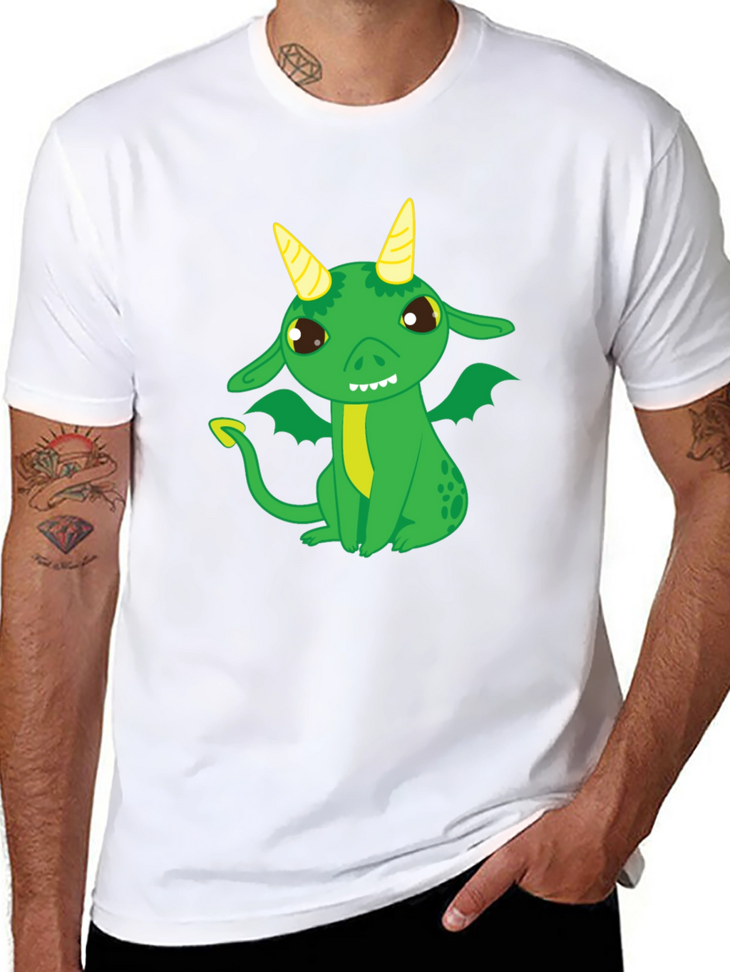 Dragon Graphic T-Shirt - Cute Cartoon Design