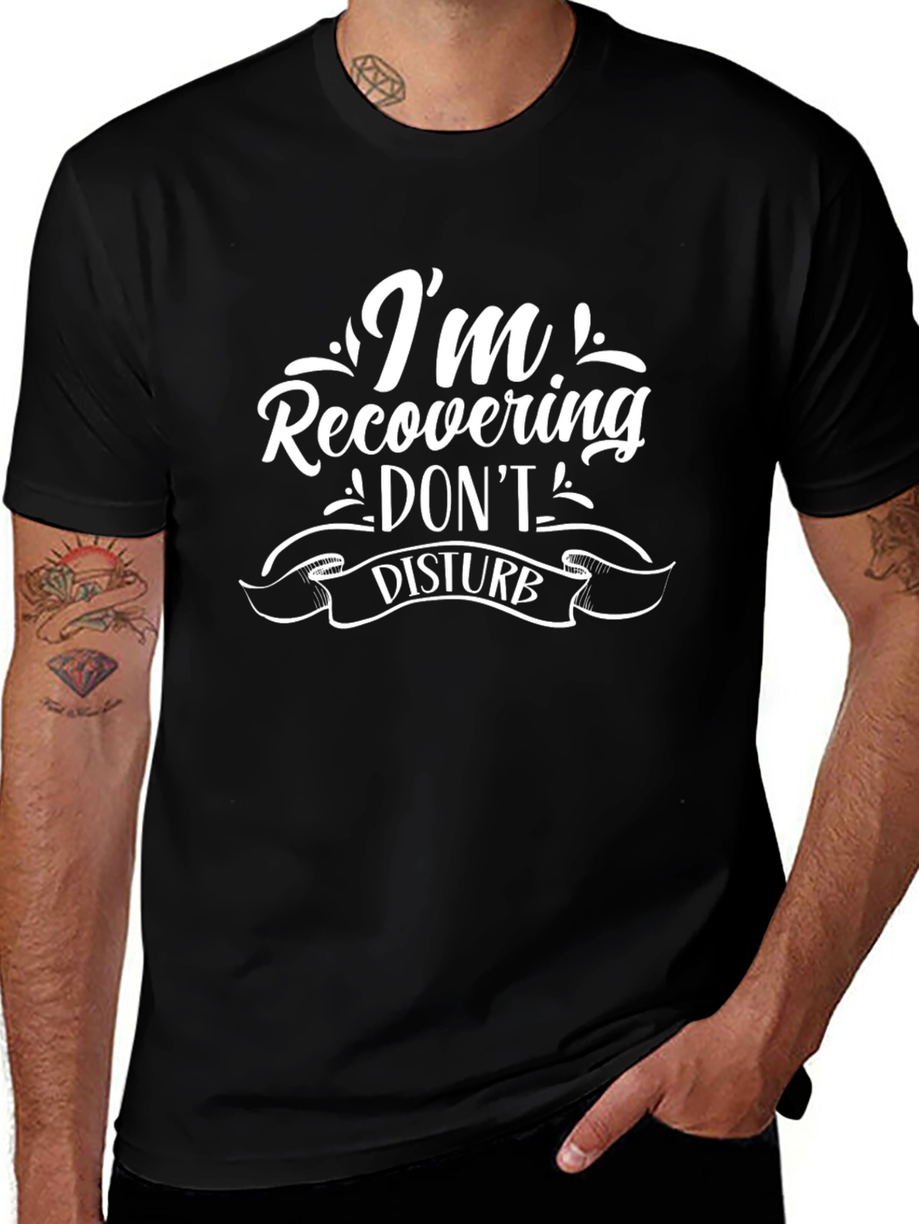 Recovering Dont Disturb Graphic Tee