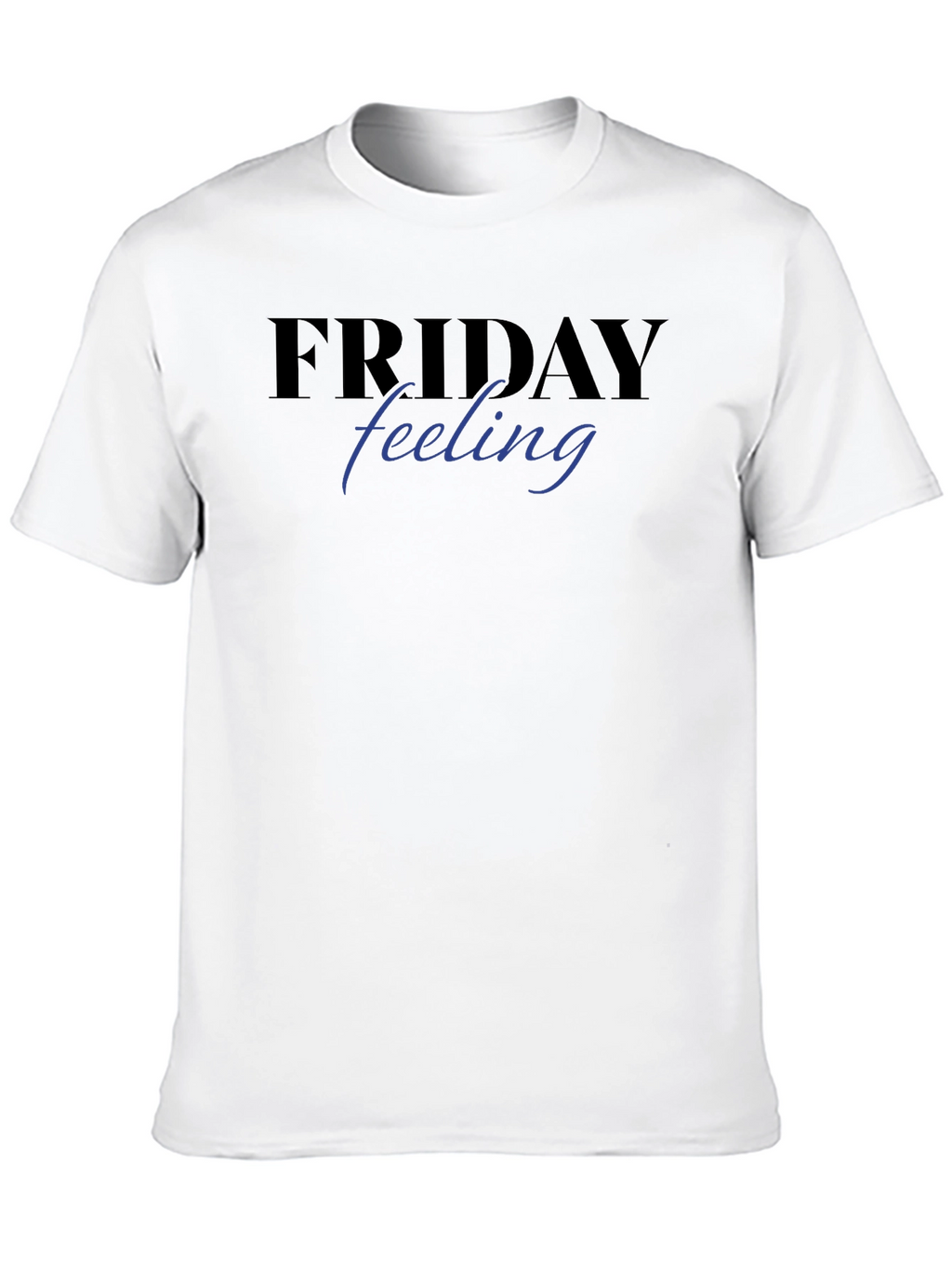 Friday Feeling Graphic Tee - Black Short Sleeve