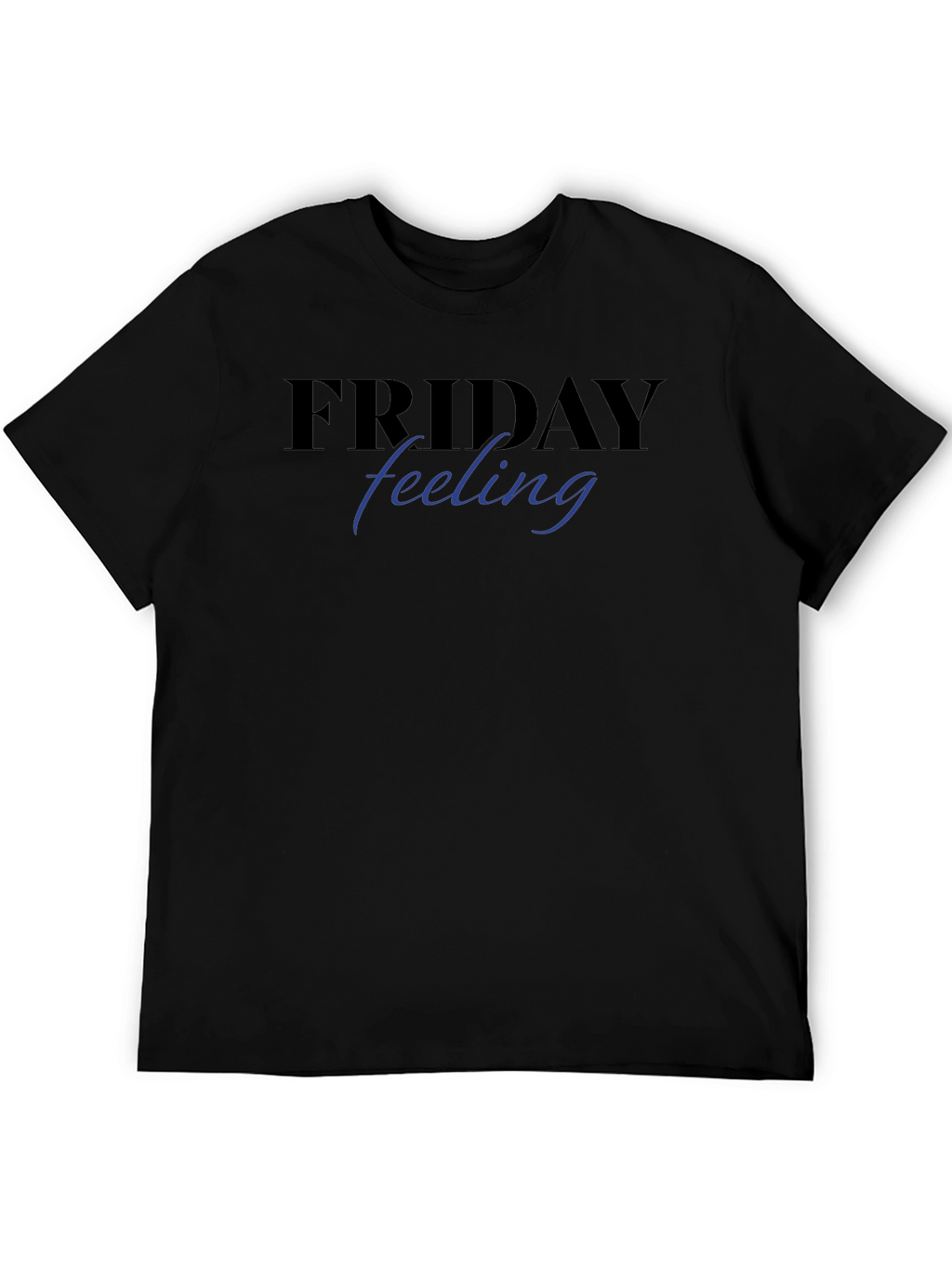 Friday Feeling Graphic Tee - Black Short Sleeve