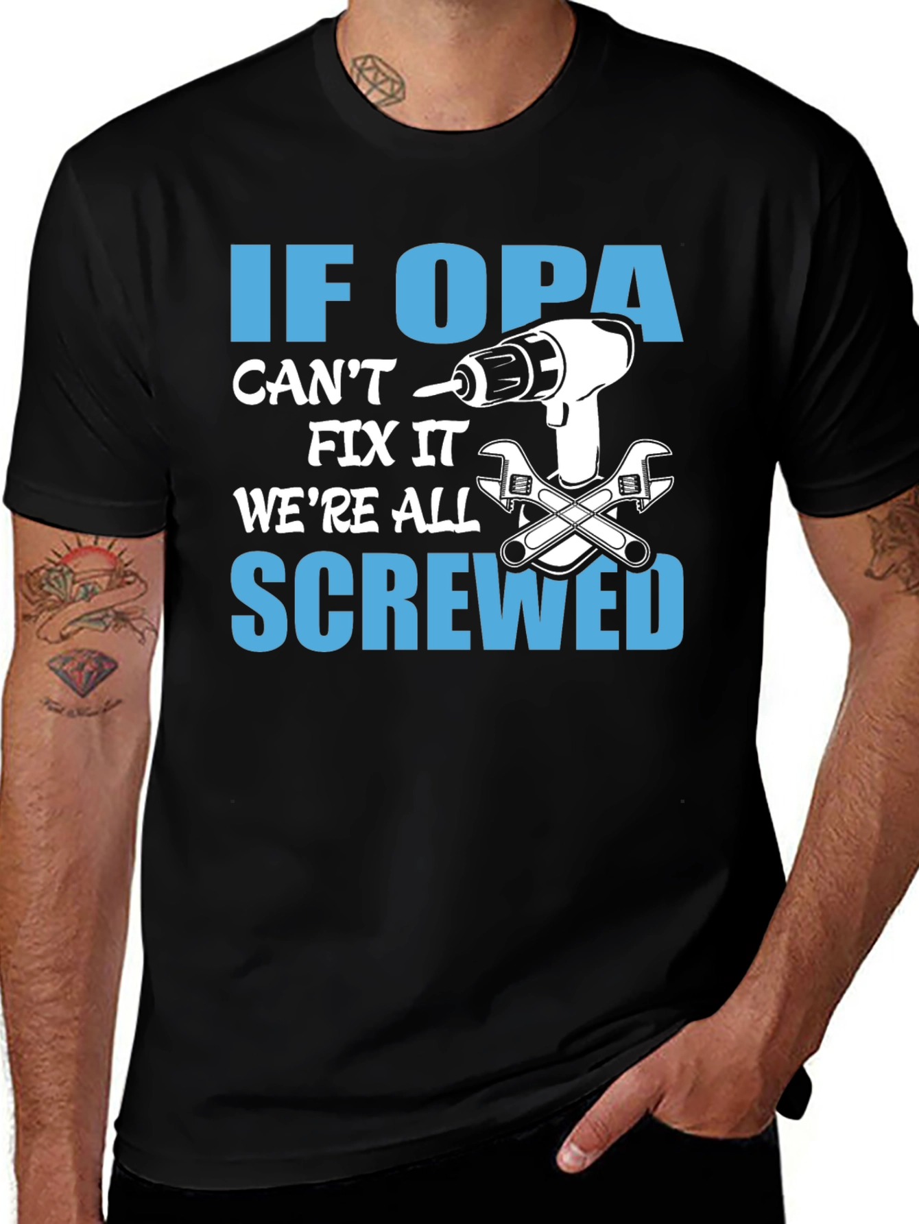 If Opa Cant Fix It T-Shirt - Funny Grandpa Gift