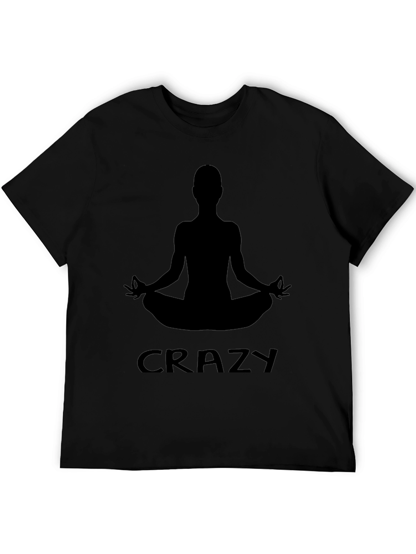 Crazy Yogi Black T-Shirt - Mens