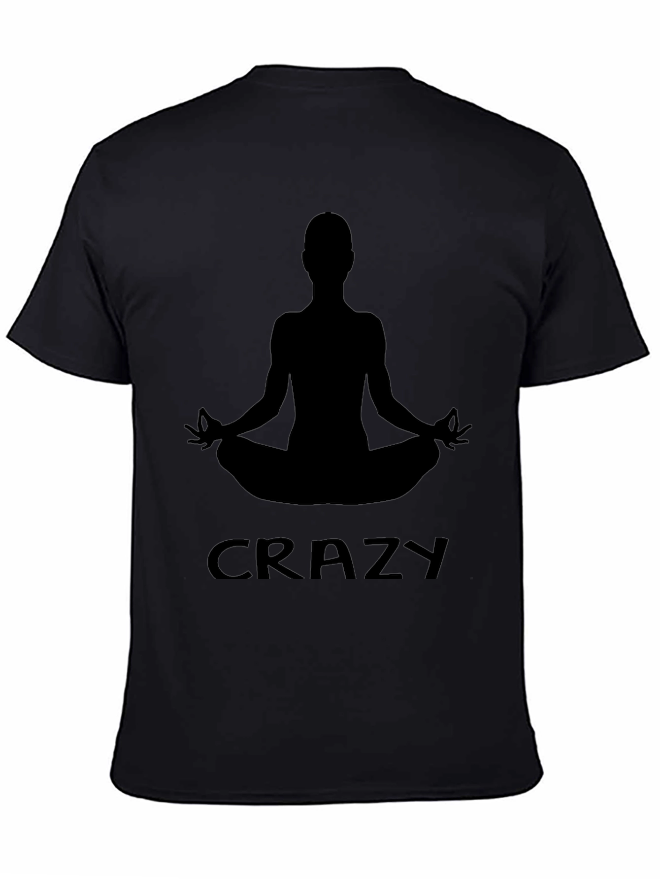 Crazy Yogi Black T-Shirt - Mens