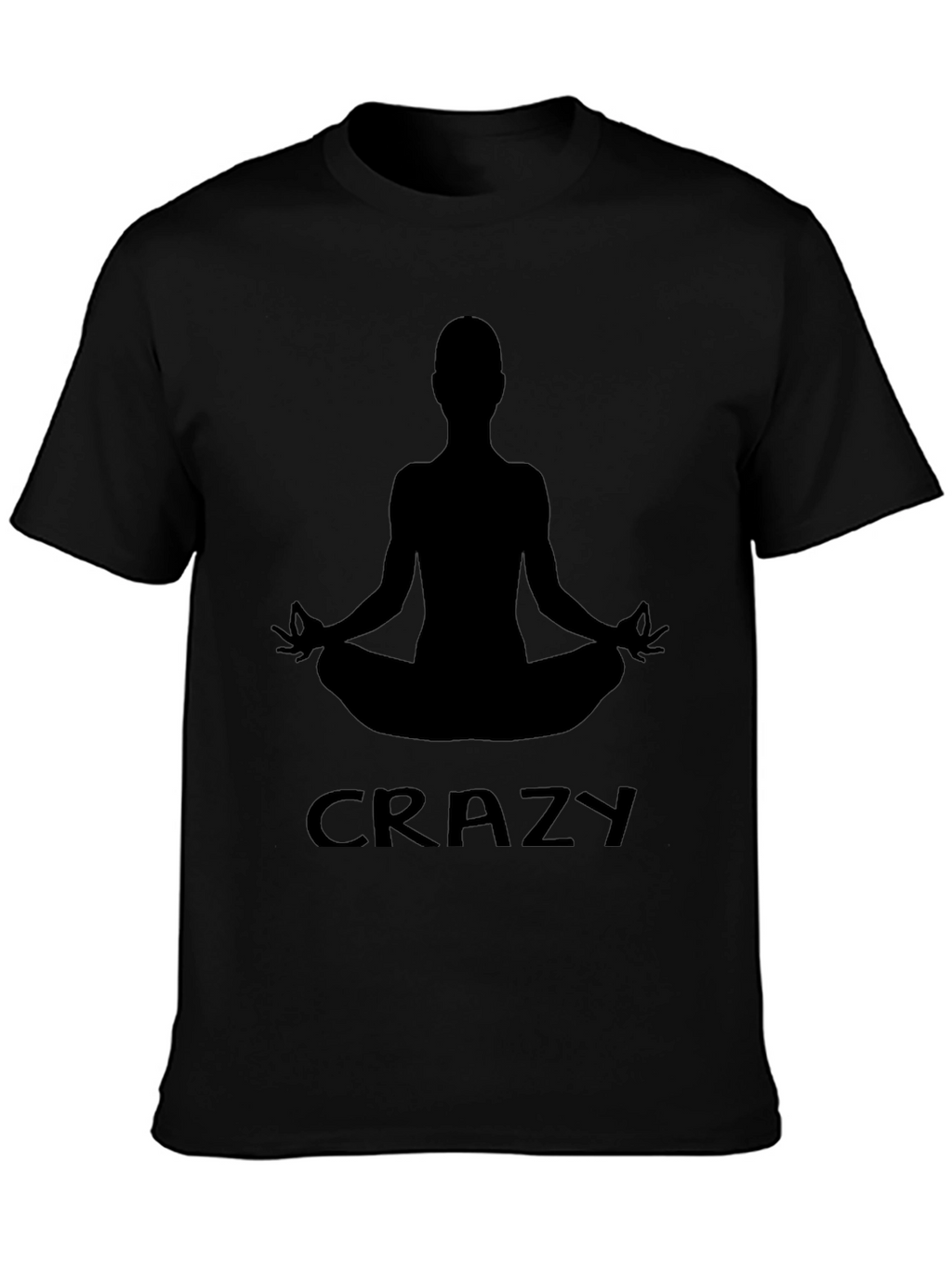 Crazy Yogi Black T-Shirt - Mens