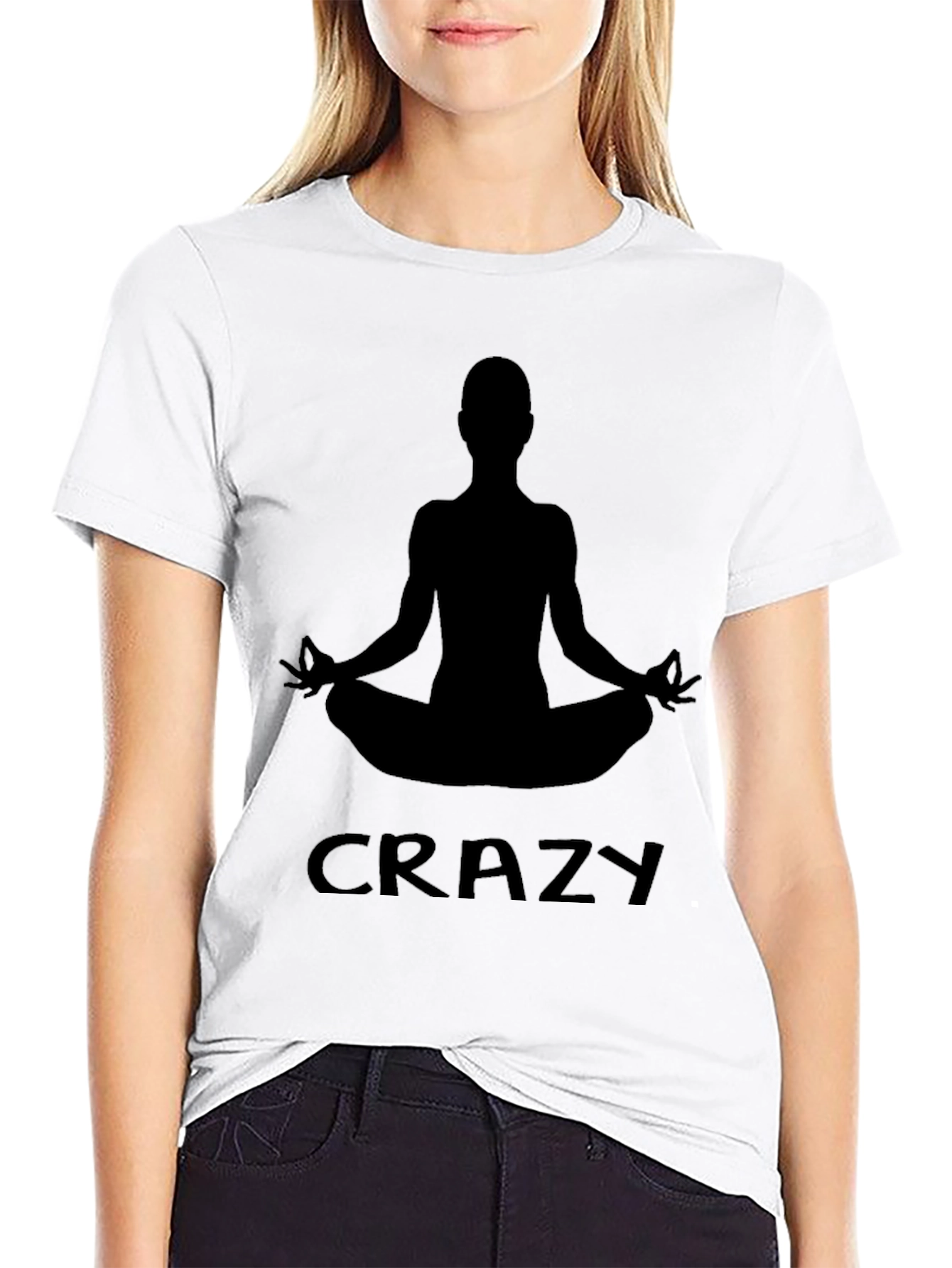 Crazy Yogi Black T-Shirt - Mens