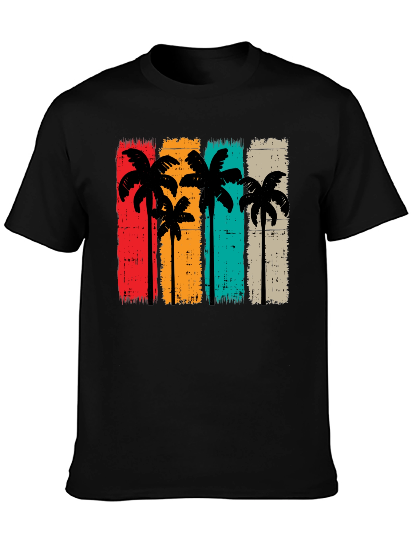 Retro Palm Tree Graphic Tee - Vintage Style T-Shirt
