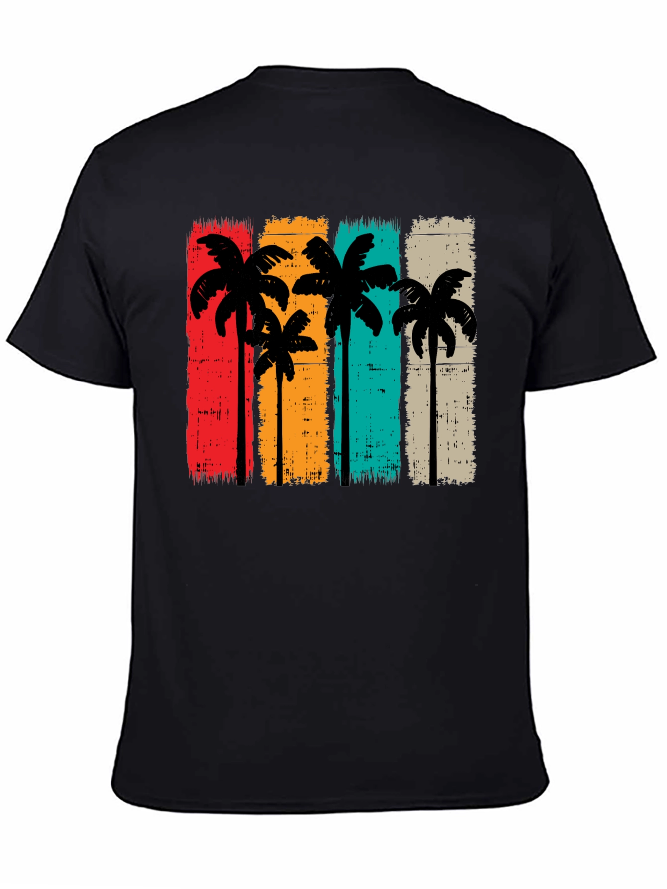Retro Palm Tree Graphic Tee - Vintage Style T-Shirt