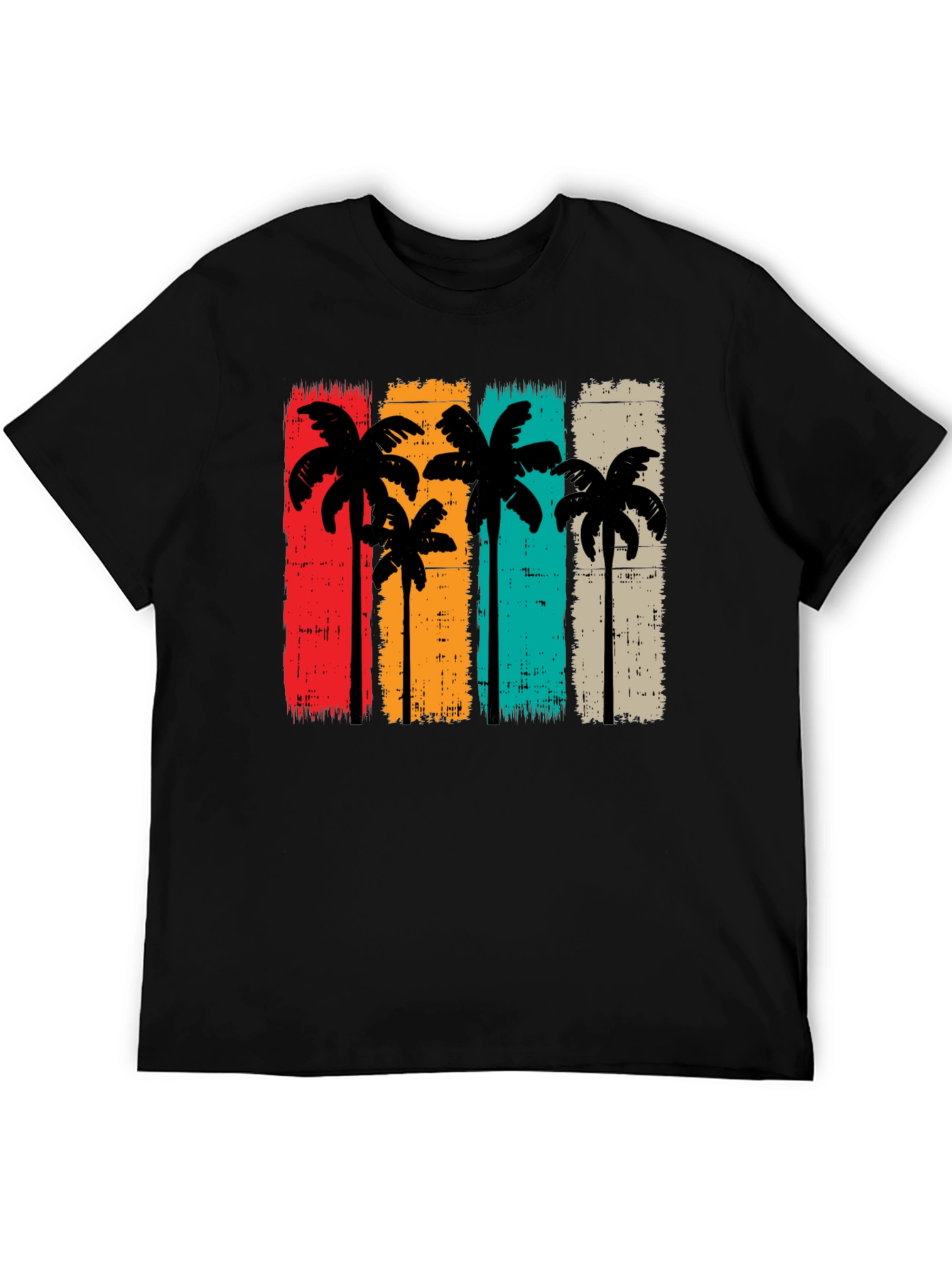 Retro Palm Tree Graphic Tee - Vintage Style T-Shirt
