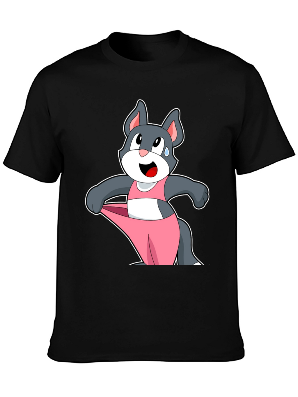 Funny Cartoon Cat T-Shirt