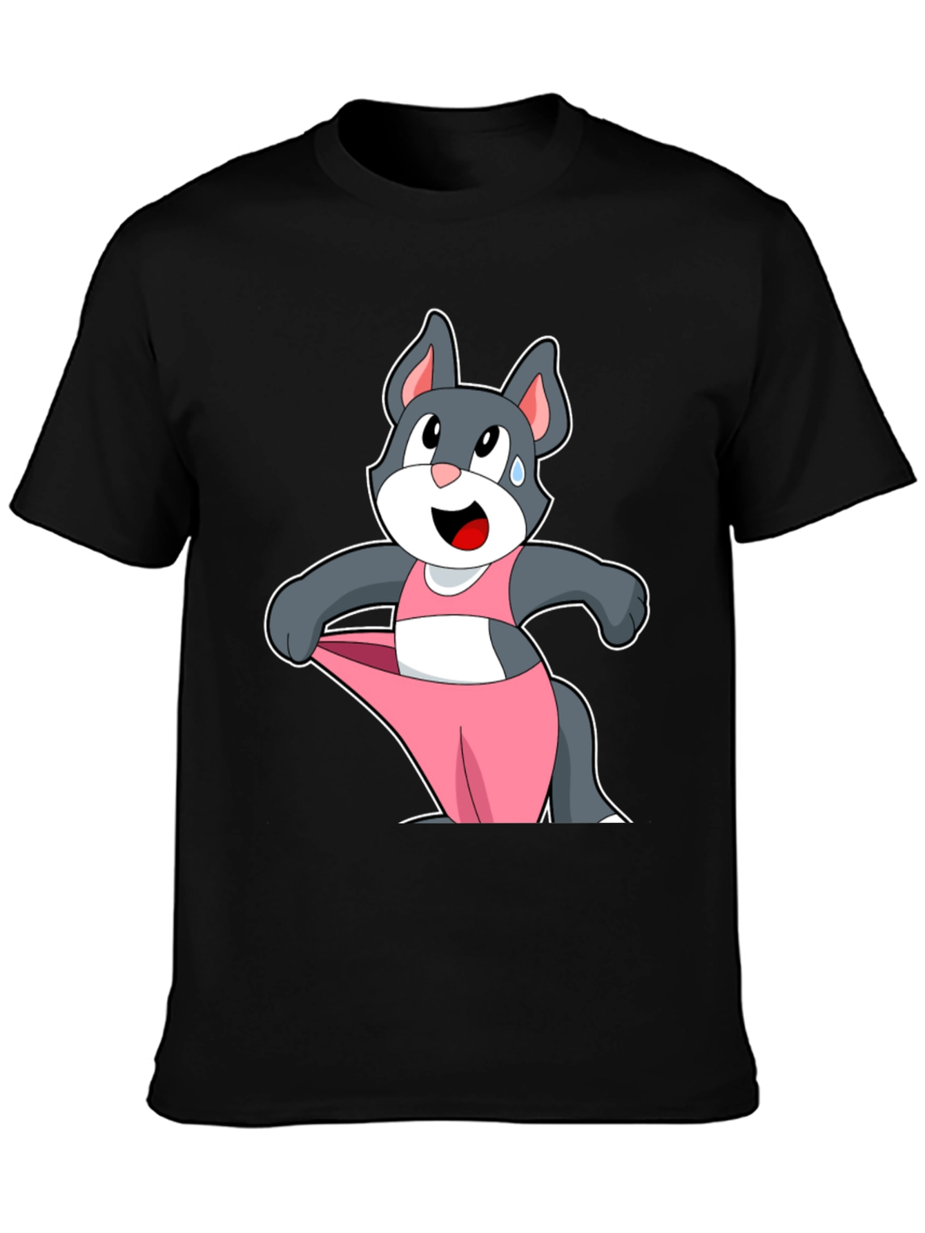 Funny Cartoon Cat T-Shirt