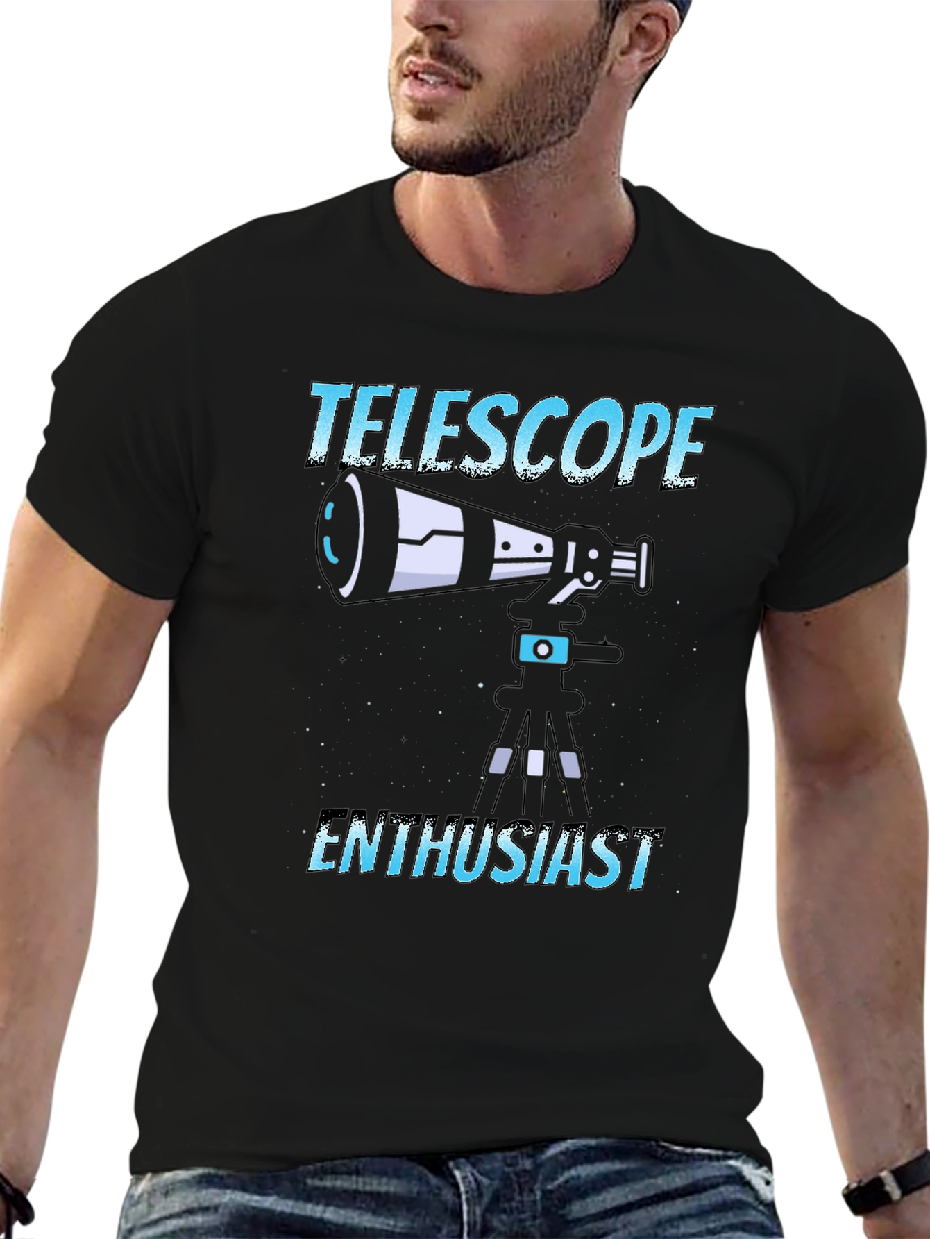 Telescope Enthusiast Graphic T-Shirt