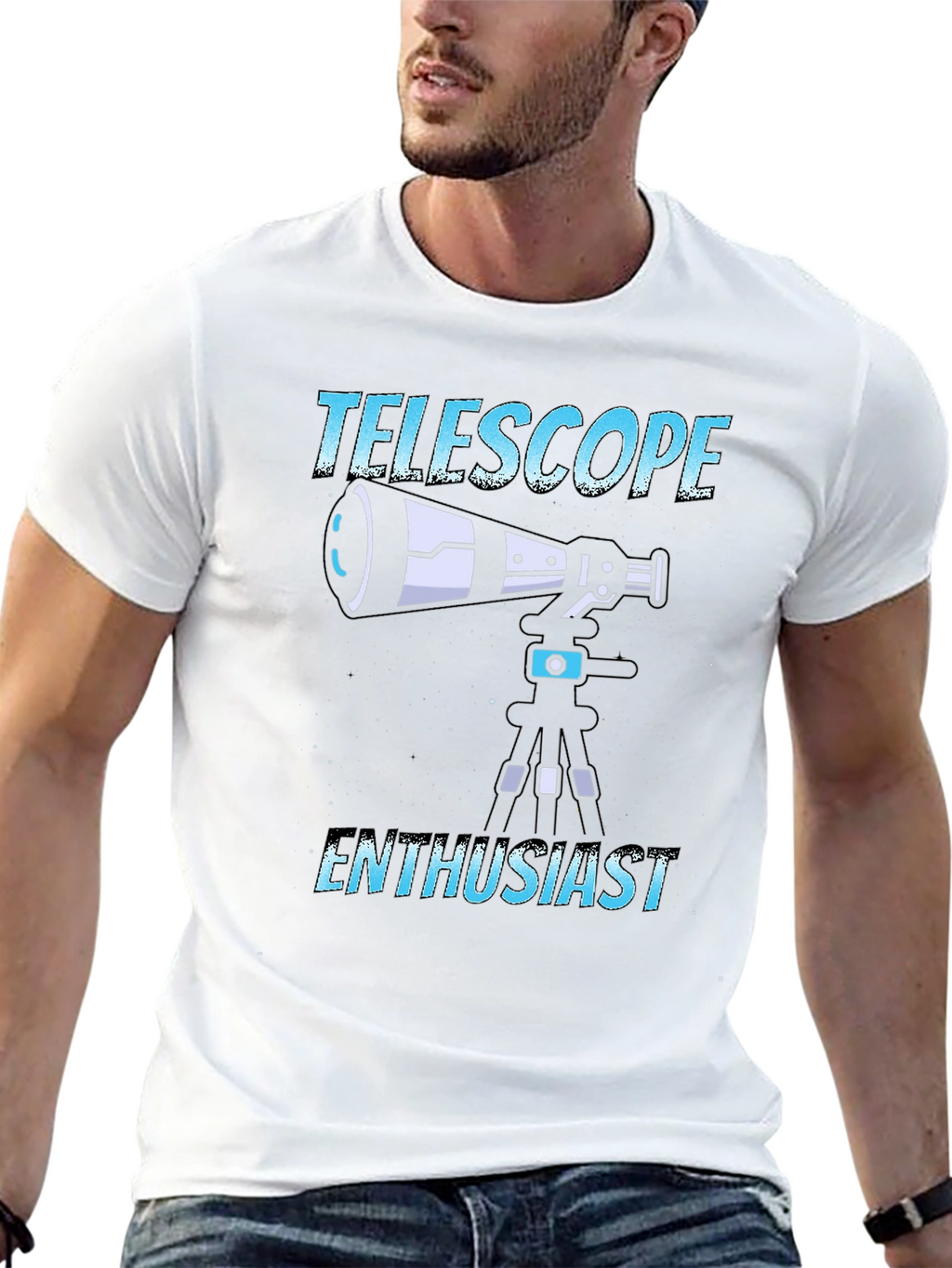 Telescope Enthusiast Graphic T-Shirt