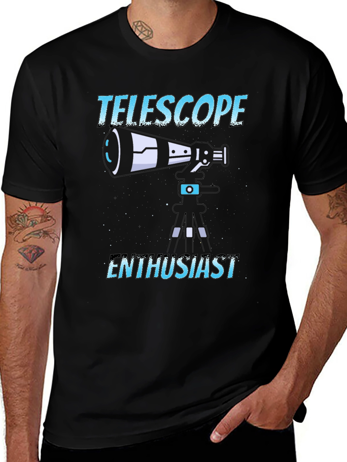 Telescope Enthusiast Graphic T-Shirt