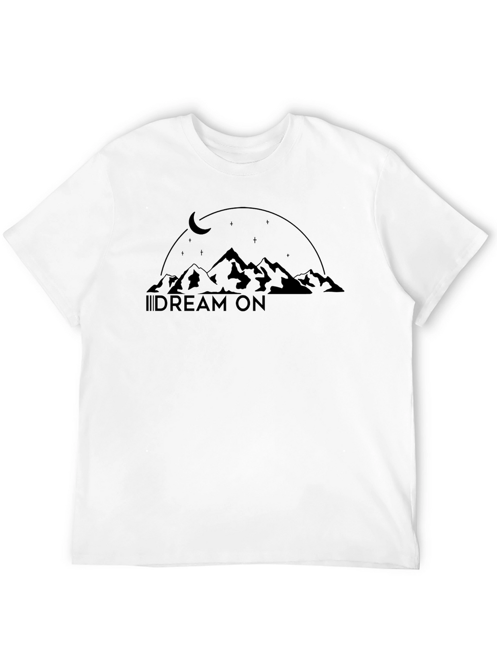 Dream On Graphic T-Shirt - Mountain & Moon Design
