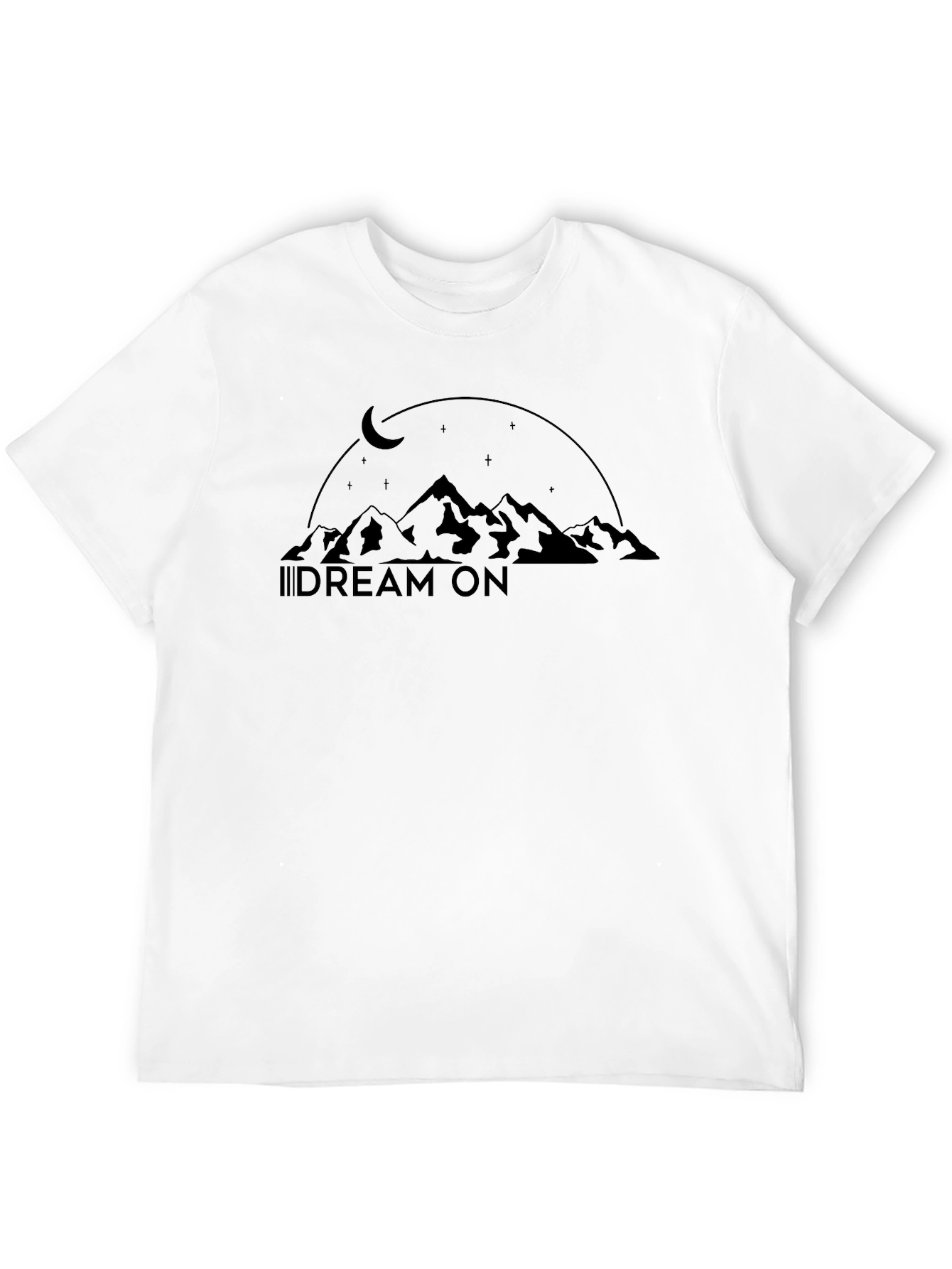 Dream On Graphic T-Shirt - Mountain & Moon Design