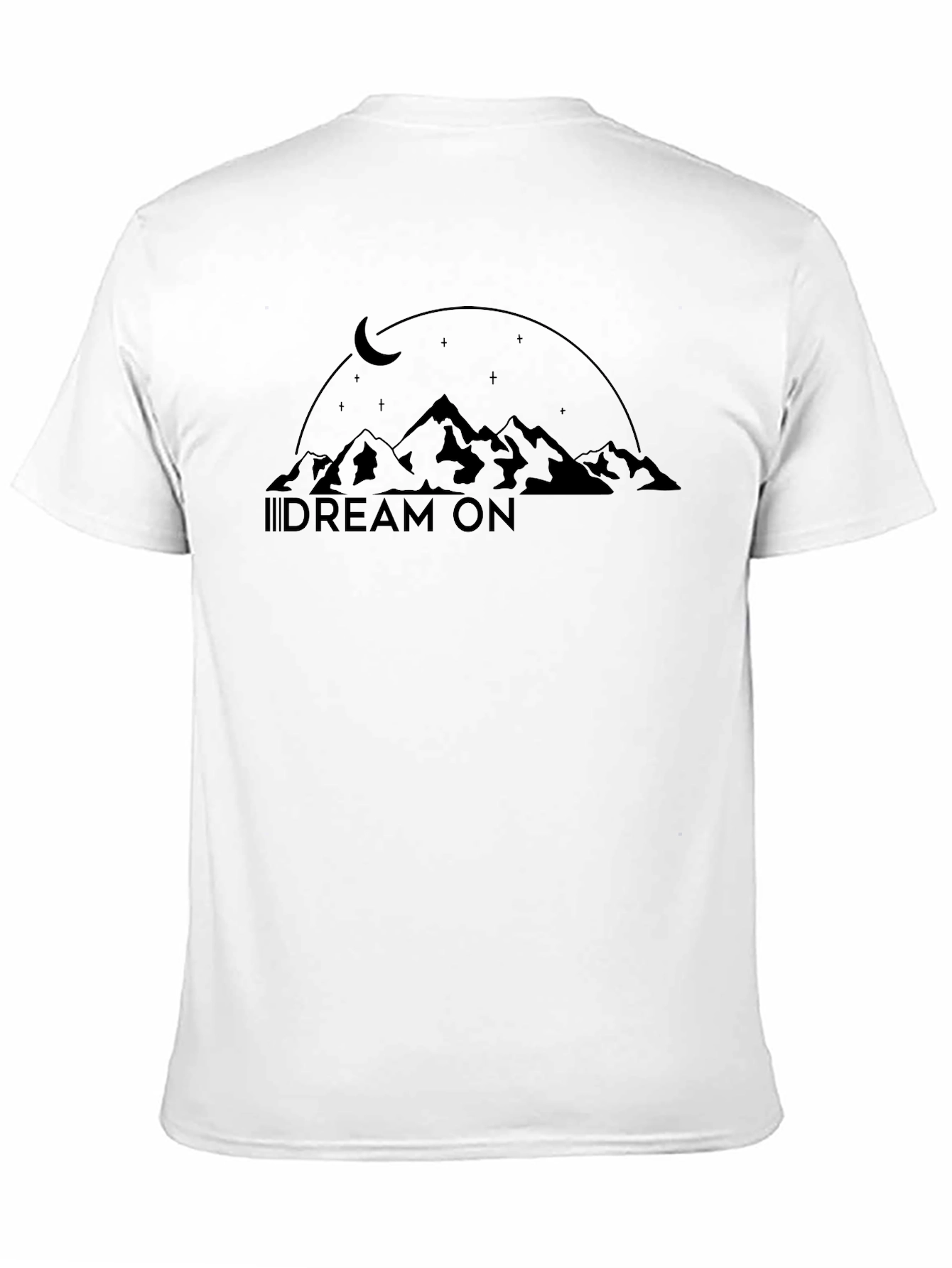 Dream On Graphic T-Shirt - Mountain & Moon Design