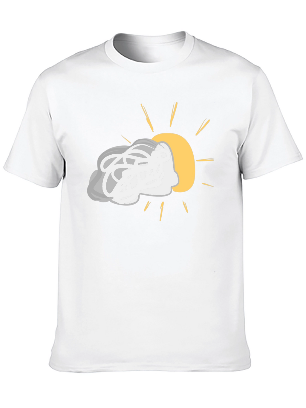 Cloudy with a Chance of Sun Black Tee