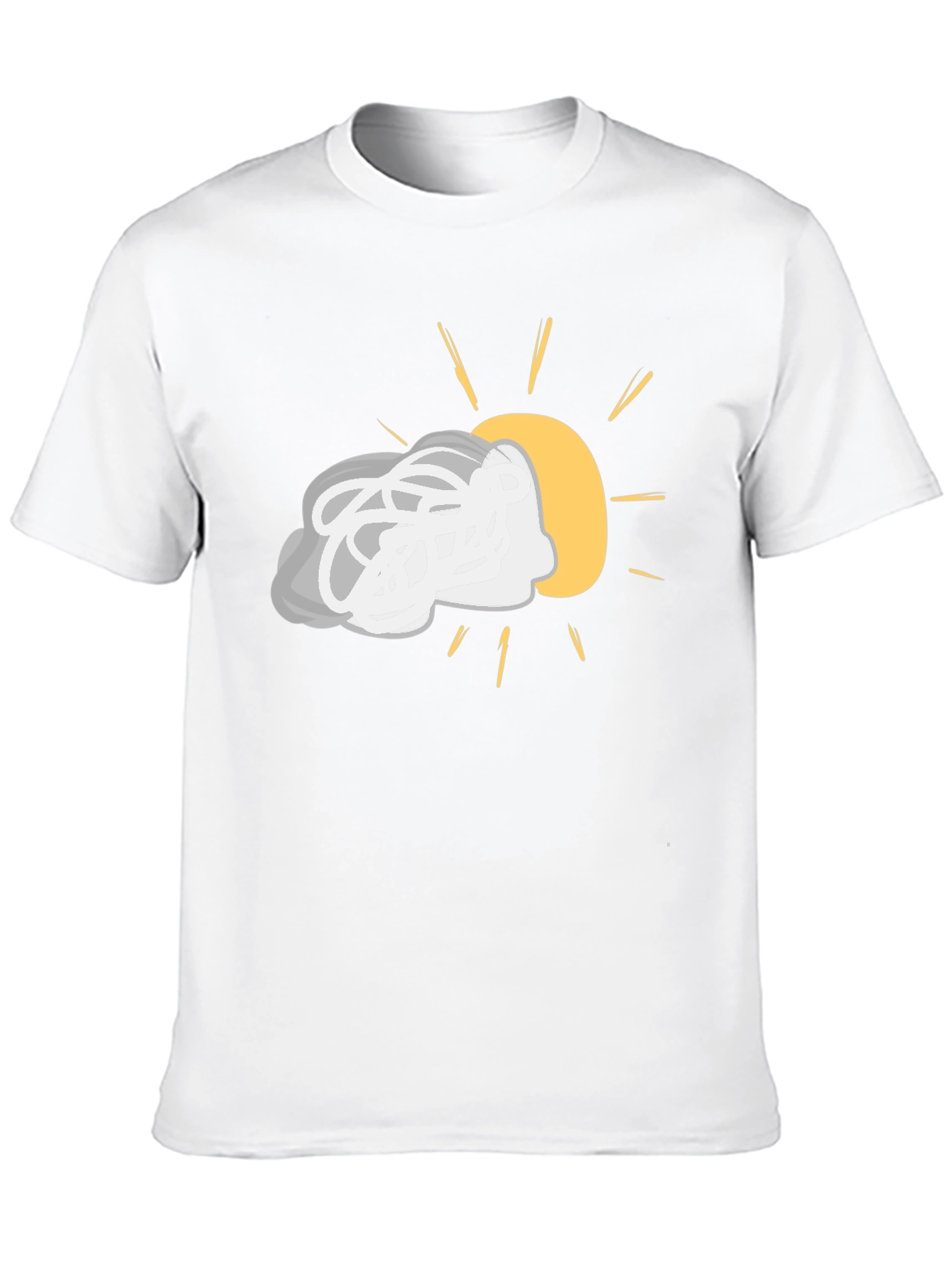 Cloudy with a Chance of Sun Black Tee
