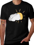 Cloudy with a Chance of Sun Black Tee