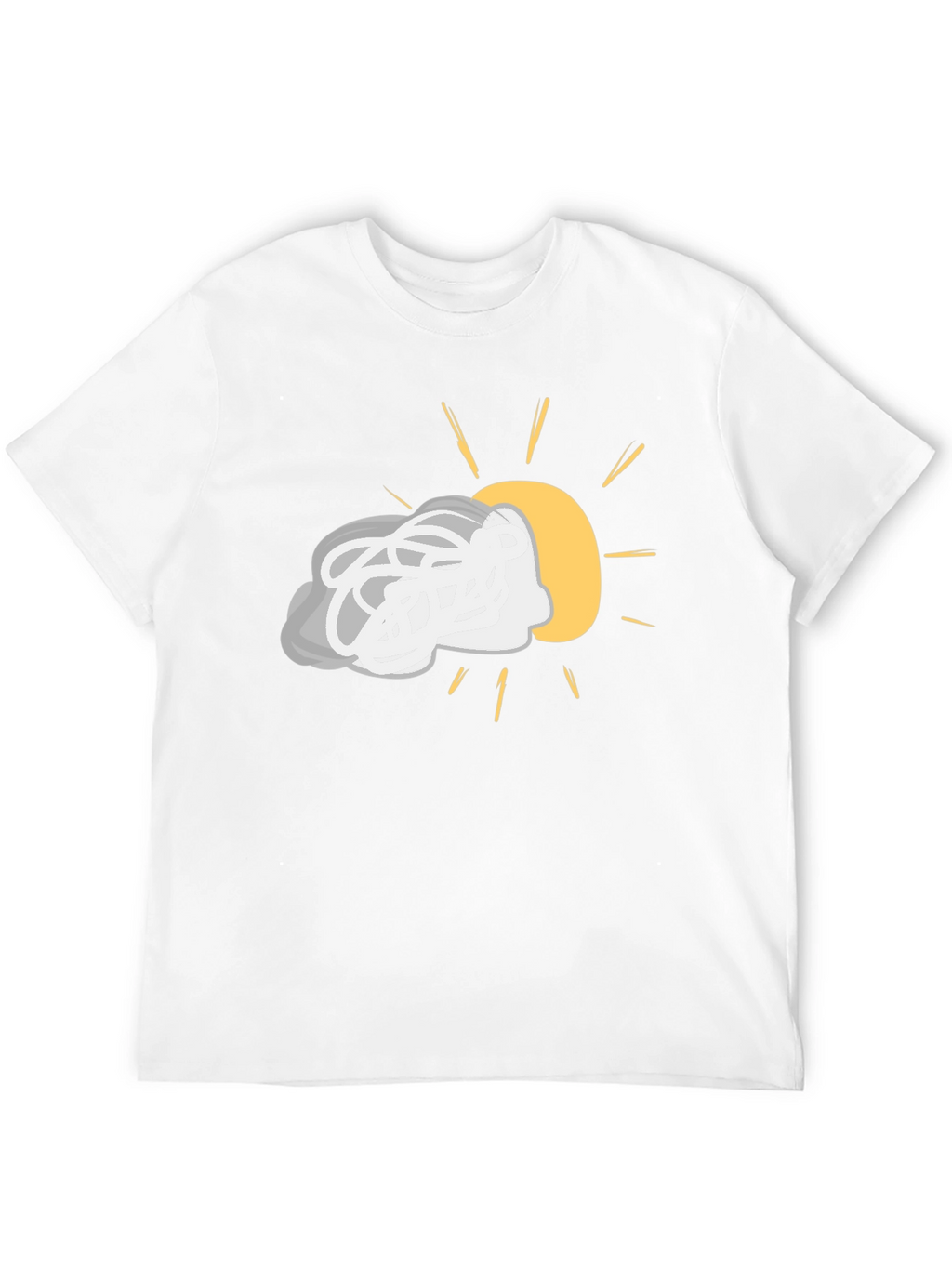 Cloudy with a Chance of Sun Black Tee
