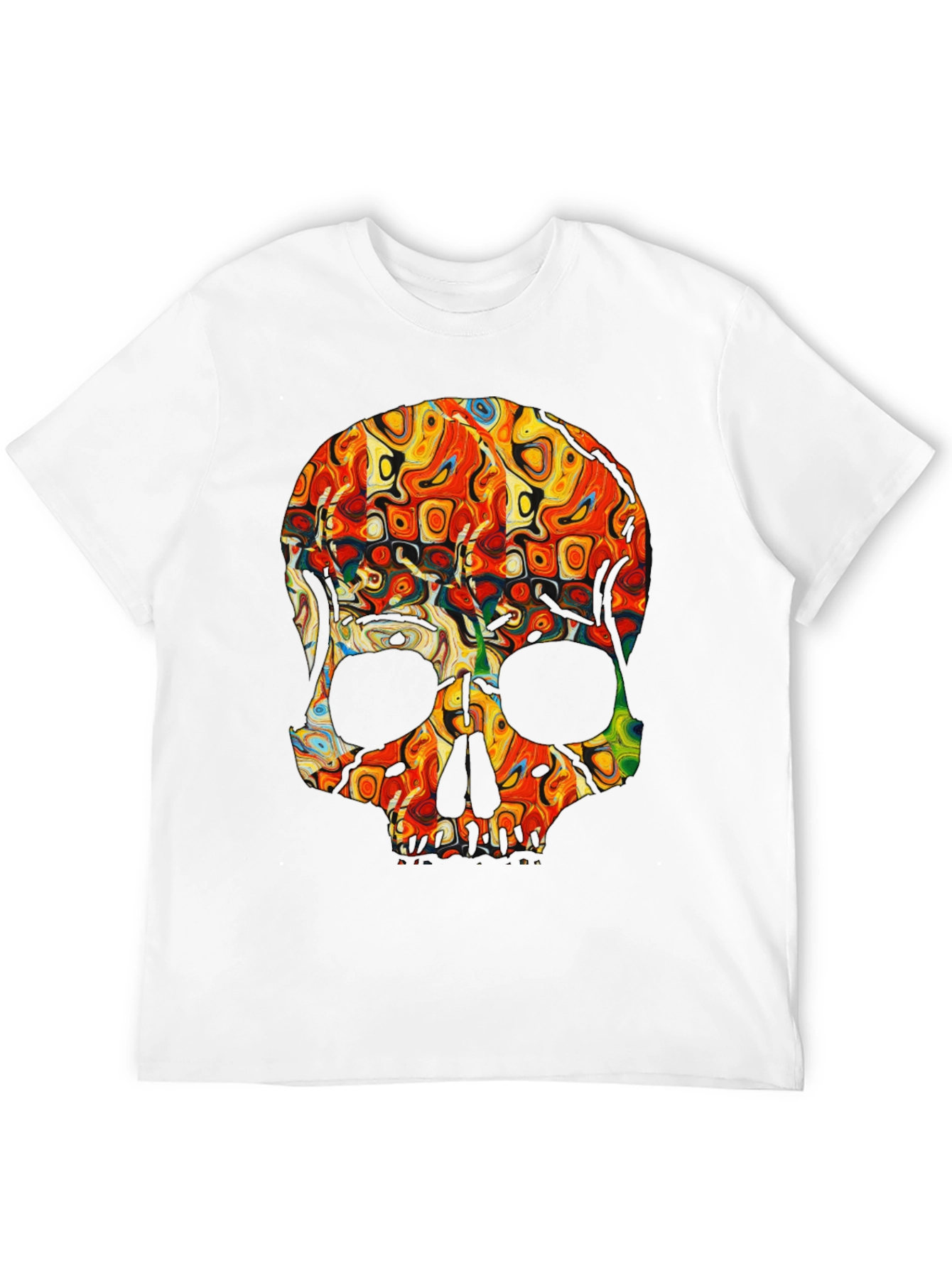 Psychedelic Skull Graphic Tee