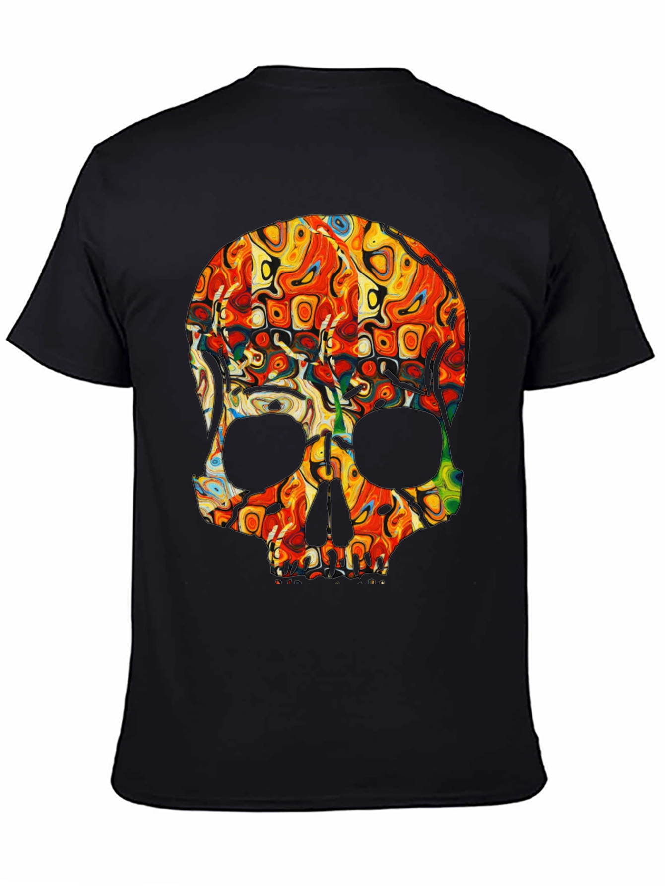 Psychedelic Skull Graphic Tee