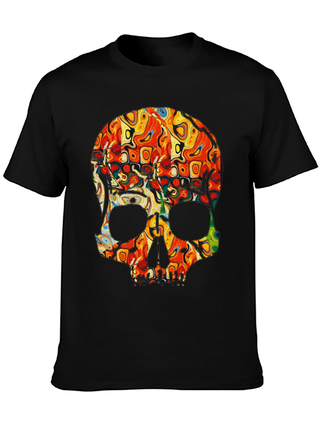 Psychedelic Skull Graphic Tee