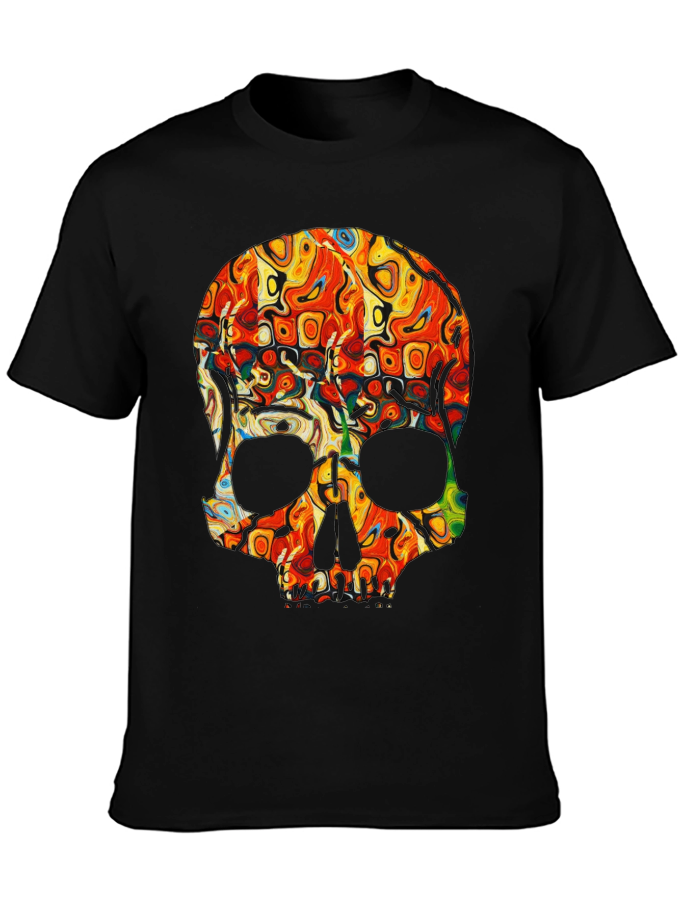 Psychedelic Skull Graphic Tee