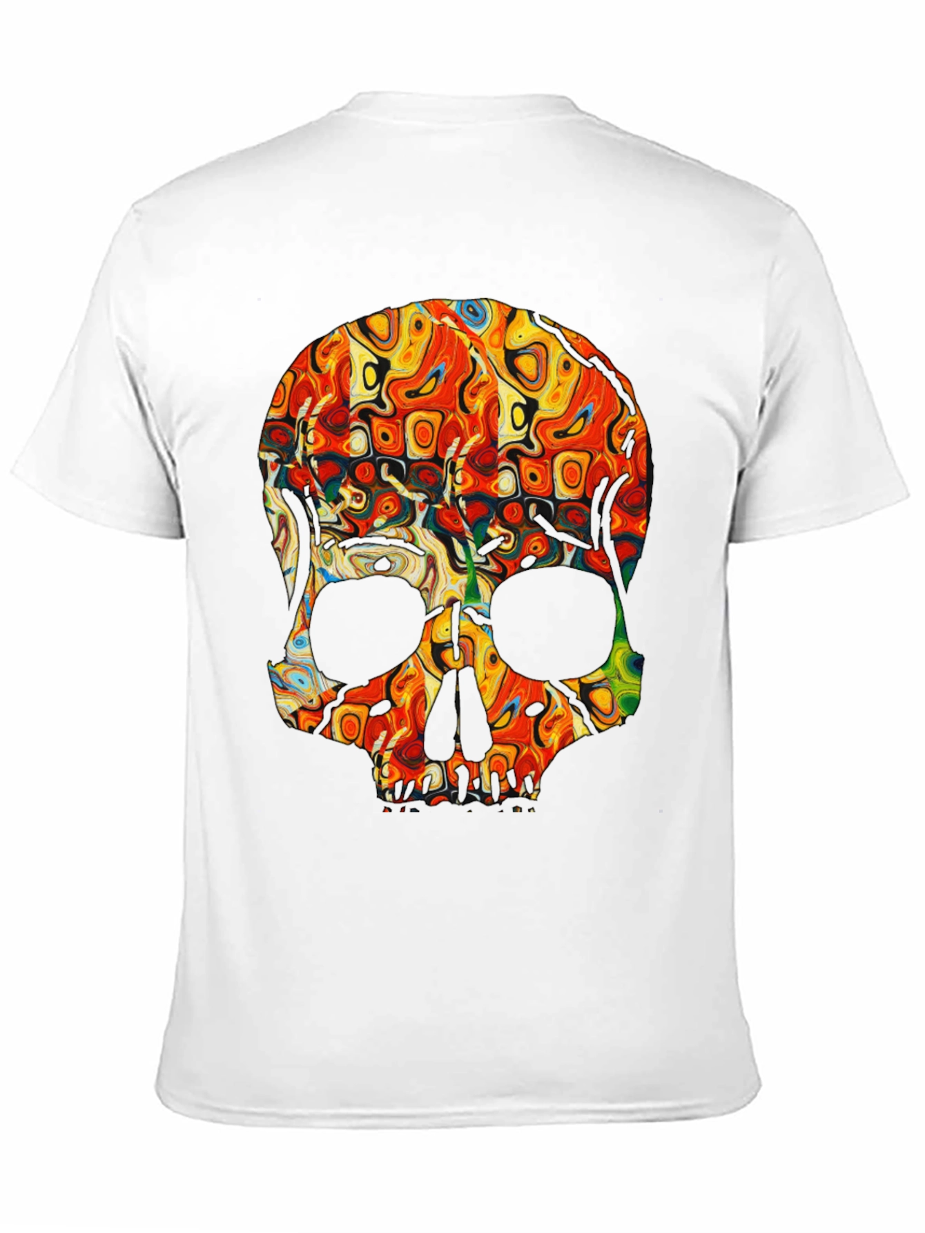 Psychedelic Skull Graphic Tee