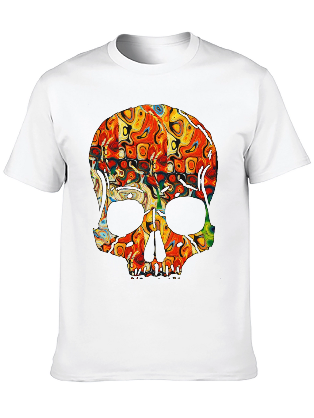 Psychedelic Skull Graphic Tee